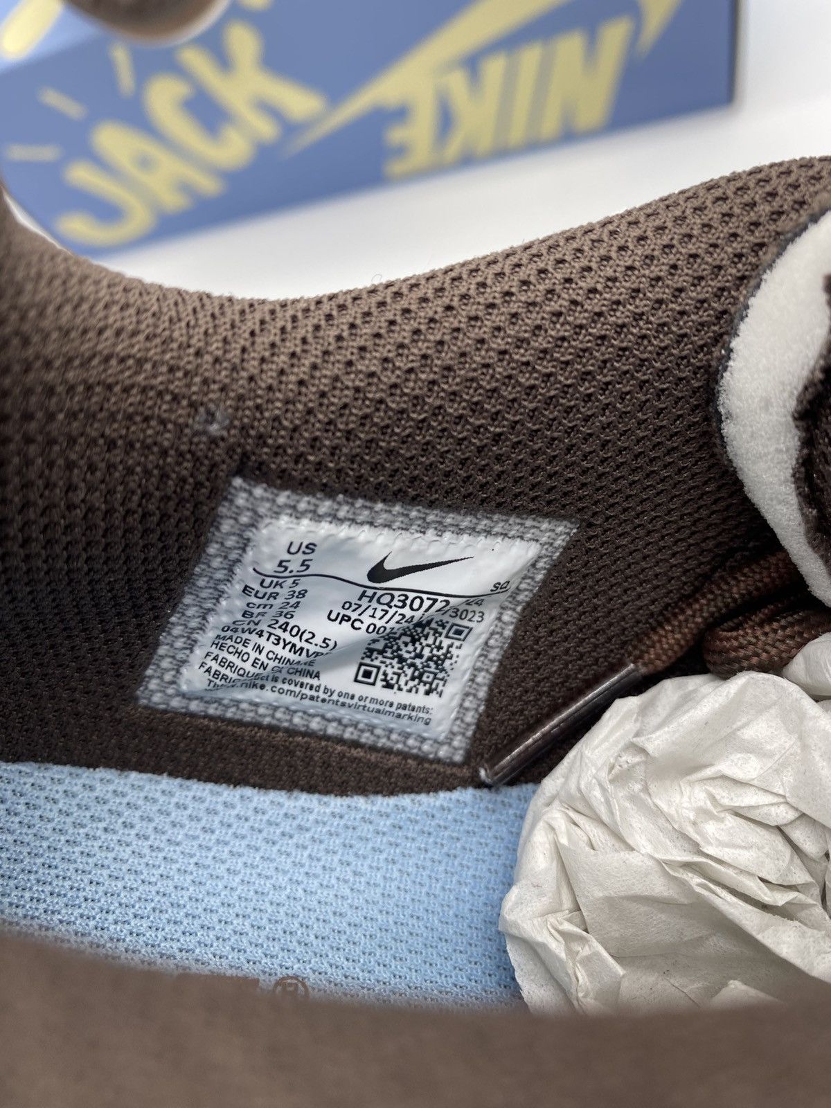 Nike × Travis Scott Nike Zoom Field Jaxx Travis Scott Leche Blue US 5.5 New Size US 5.5 / EU 38 - 6 Thumbnail