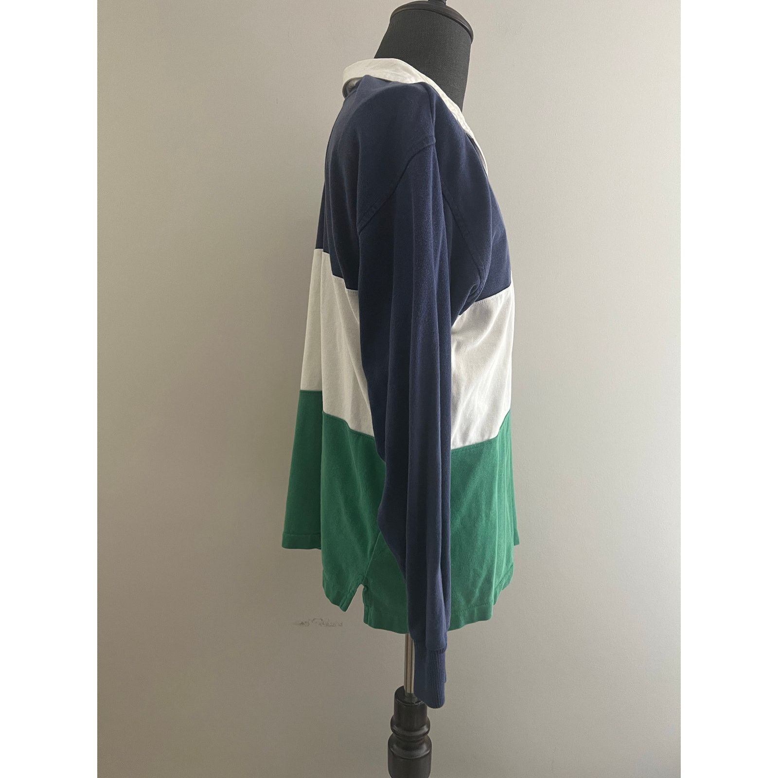 Chaps Ralph Lauren Chaps Ralph Lauren Long Sleeve Polo Colorblock Blue Green L Size US L / EU 52-54 / 3 - 5 Thumbnail