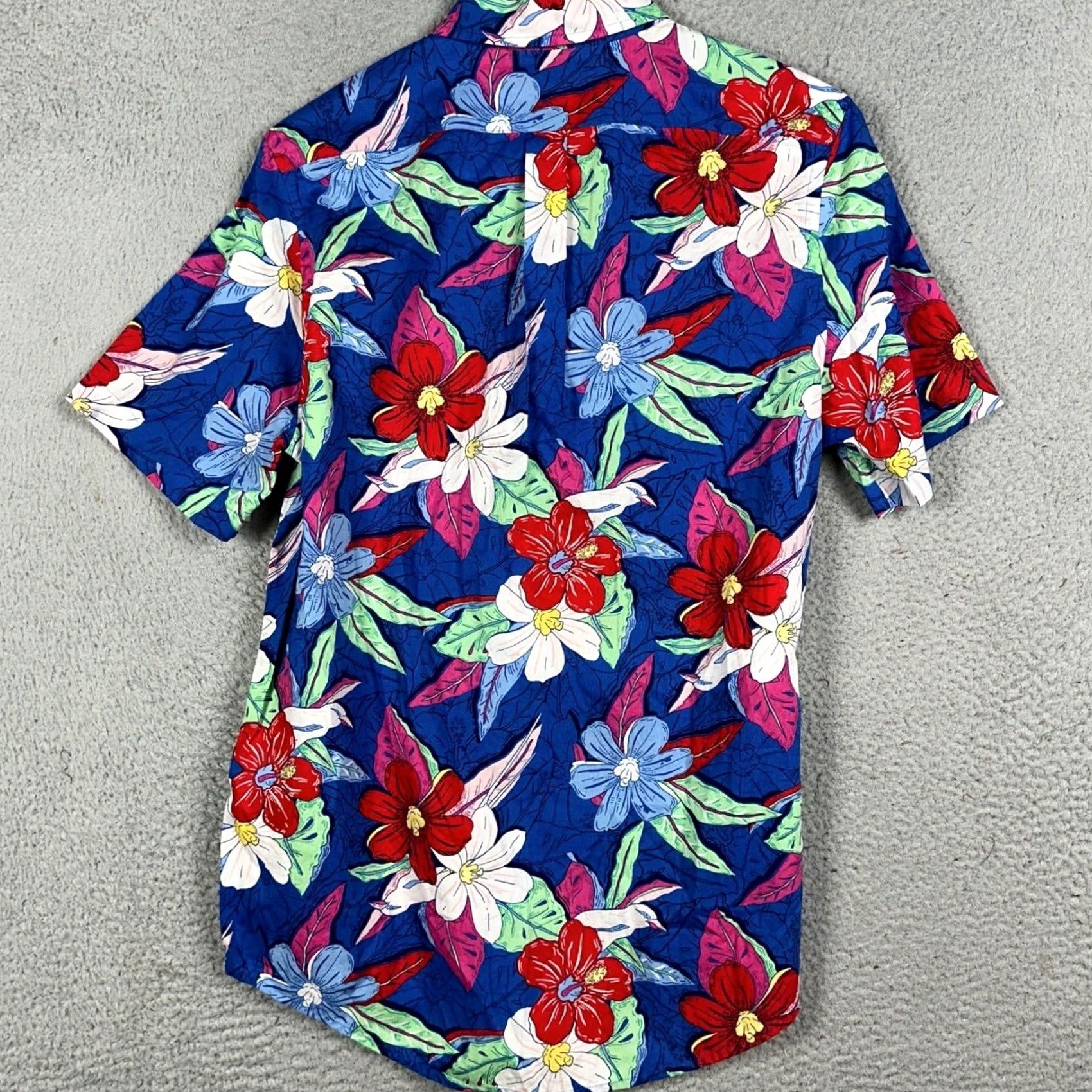 Vineyard Vines VINEYARD VINES Murray Shirt Men S Blue Beach Floral Slim Fit Button Up Short Sleeve Cotton Navy Beach Floral Pattern Casual Travel Mens Size US S / EU 44-46 / 1 - 4 Thumbnail