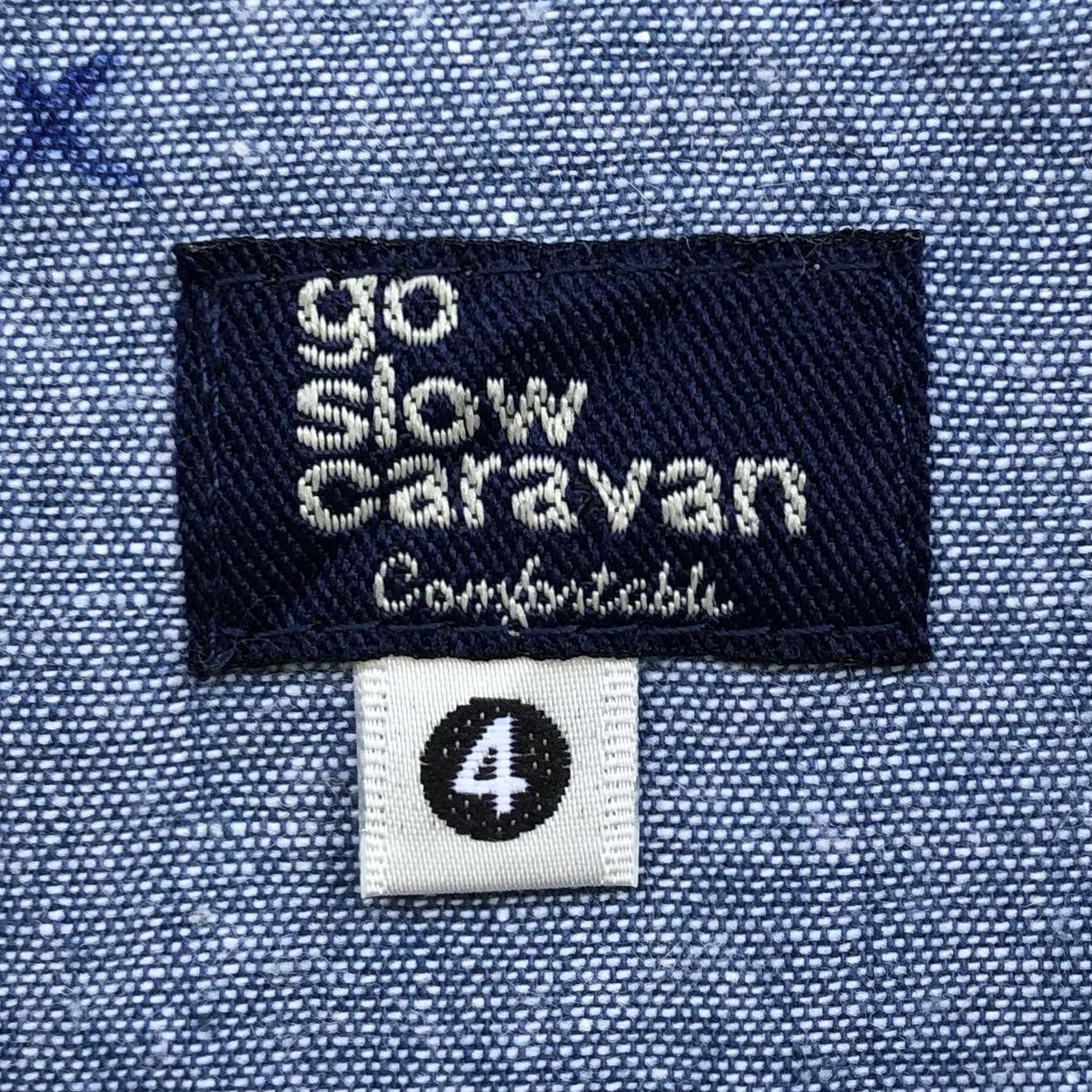 go slow caravan Go Slow Caravan PatchWork Flannel x chambray Shawl Shirt Size US L / EU 52-54 / 3 - 11 Thumbnail