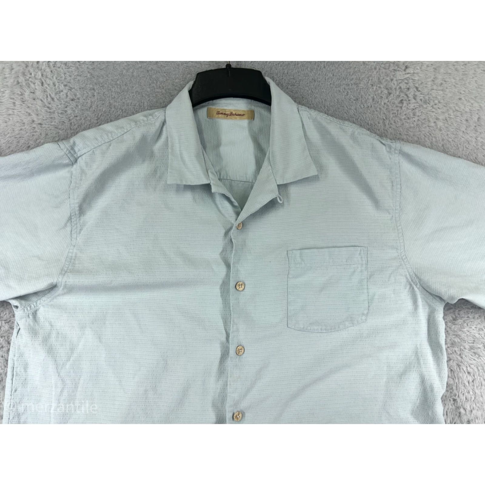 Tommy Bahama Tommy Bahama Shirt Mens XL Blue 100% Silk Button-Up Hawaiian Pocket Vintage No Size US XL / EU 56 / 4 - 4 Thumbnail