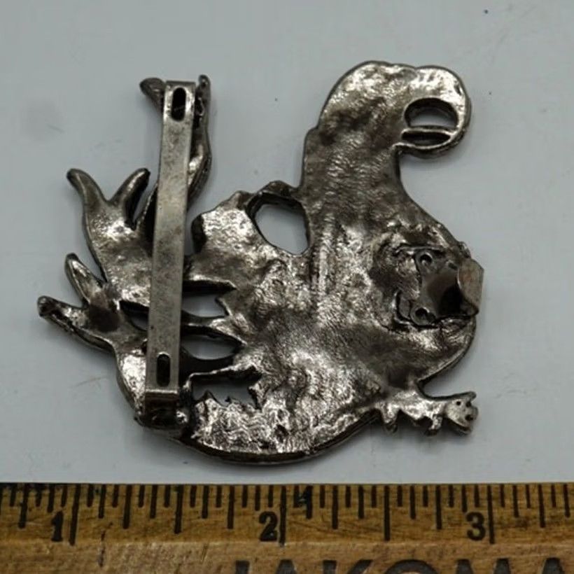Vintage VINTAGE Metal Belt Buckle Bird Parrot Size ONE SIZE - 7 Thumbnail