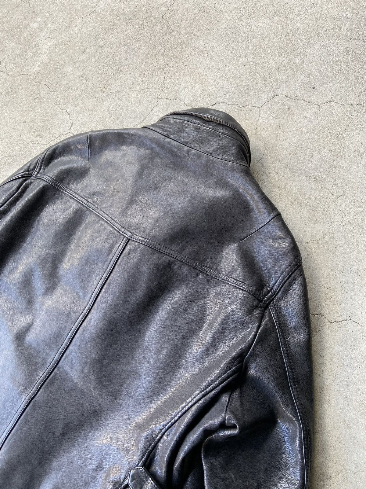 Morgan Homme MORGAN HOMME 00s ARCHIVE Y2K LEATHER ZIP BLOUSON Size US M / EU 48-50 / 2 - 8 Thumbnail