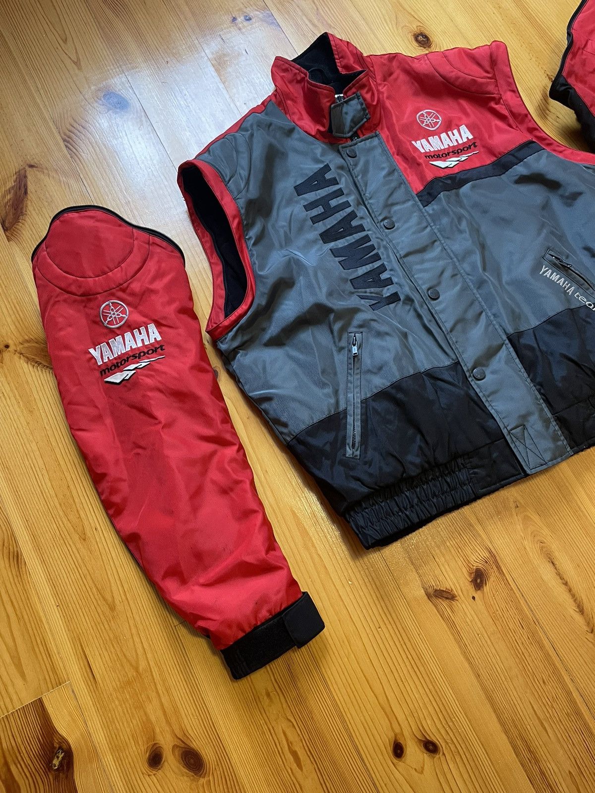 Vintage × Yamaha Yamaha Motorsport Racing Vintage Jacket + Vest 2 in 1 Size US XXL / EU 58 / 5 - 10 Thumbnail