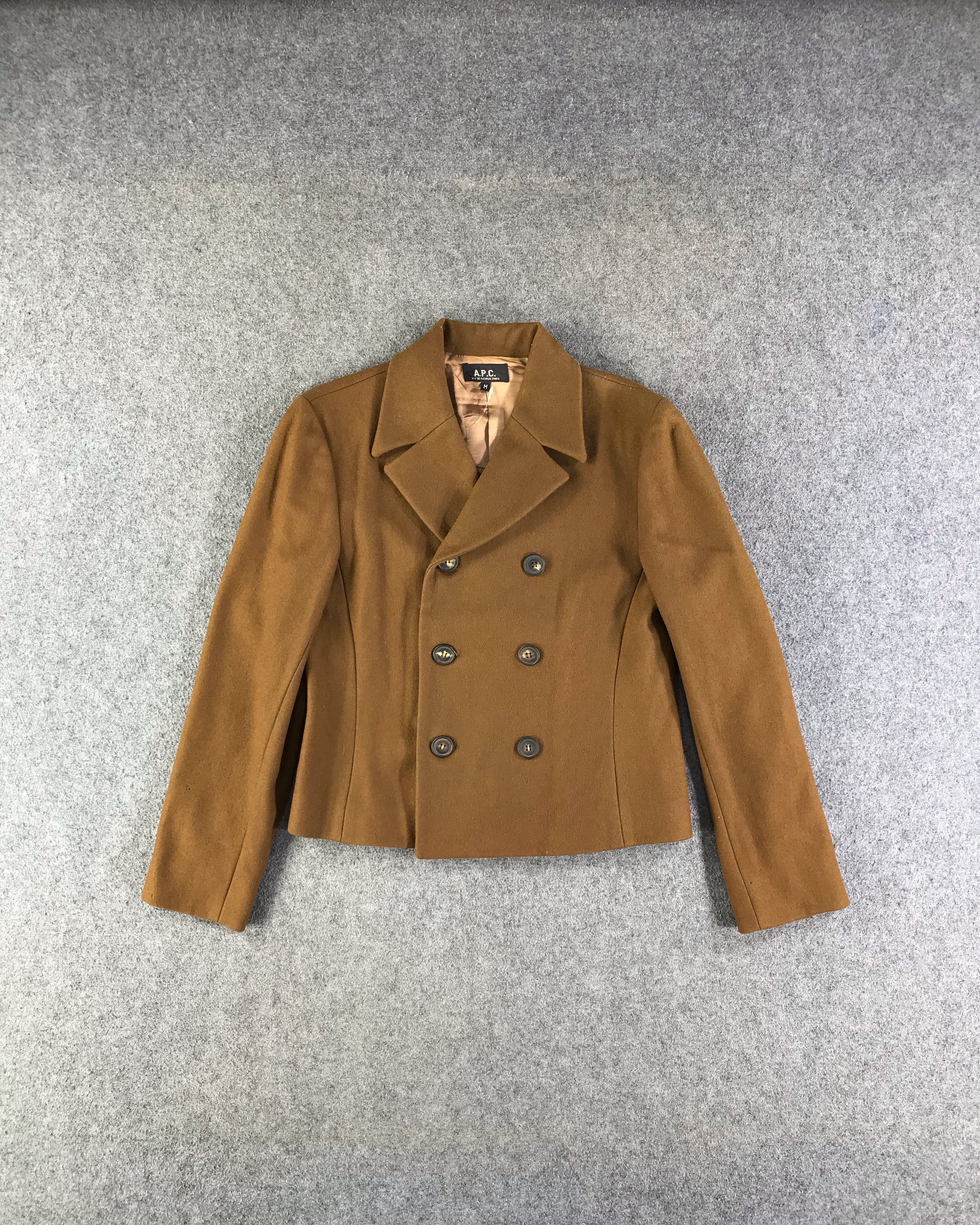 A.P.C. Vintage 90s APC Wool Peacoat Jacket JC267 Size S / US 4 / IT 40 - 1 Thumbnail