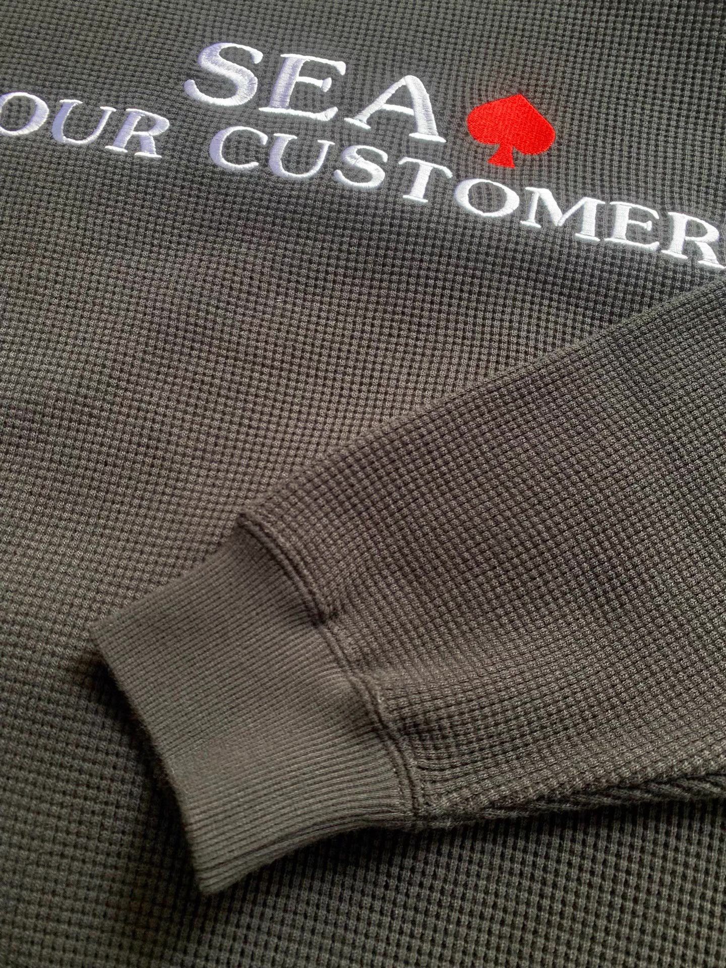 Supreme WIND AND SEA Waffle Crew Neck Shirt Ｑ22 Size US M / EU 48-50 / 2 - 8 Thumbnail