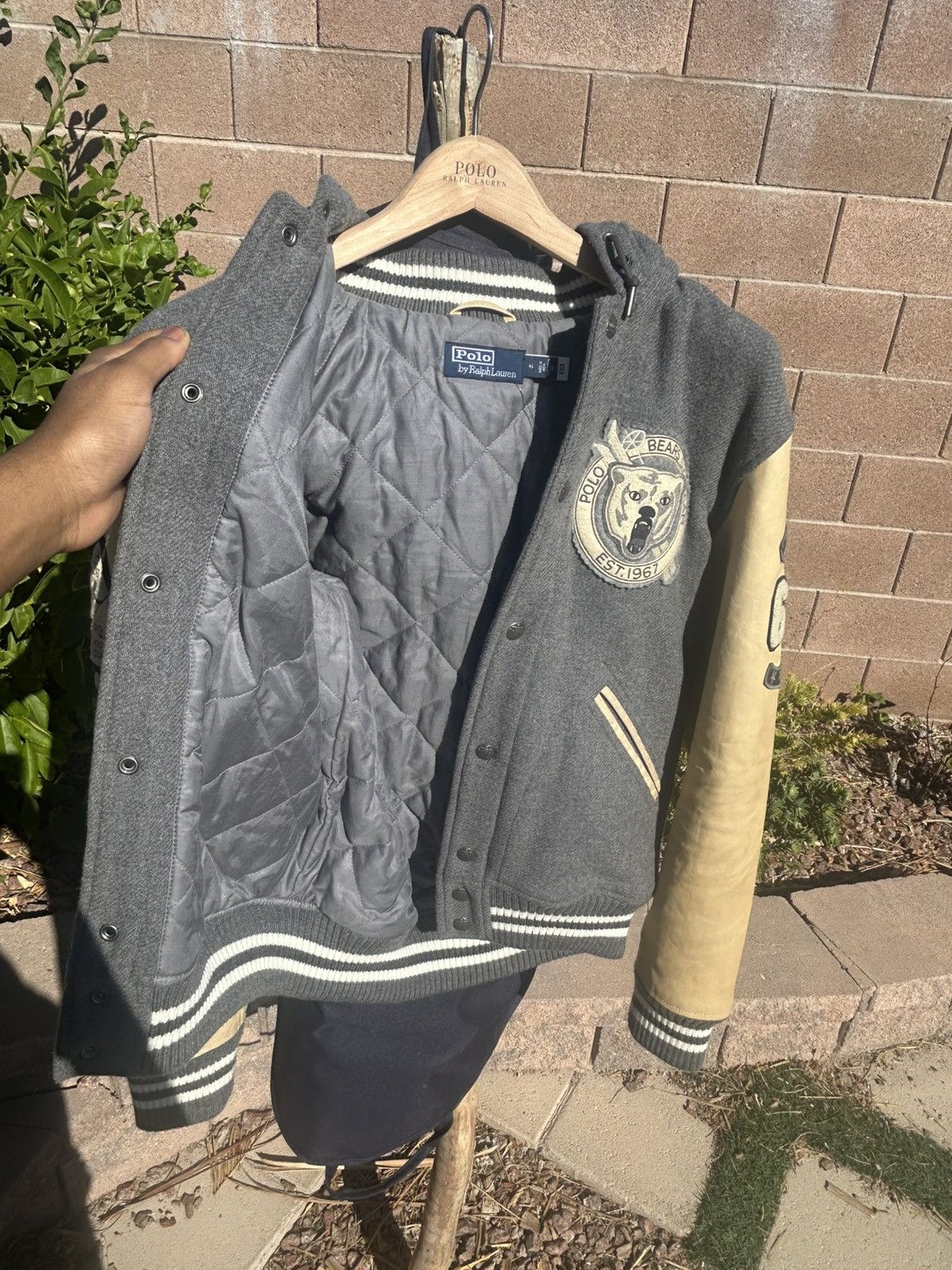 Polo Ralph Lauren Polo Ralph Lauren Bears 1967 Ski Team Letterman Jacket Size US M / EU 48-50 / 2 - 6 Thumbnail