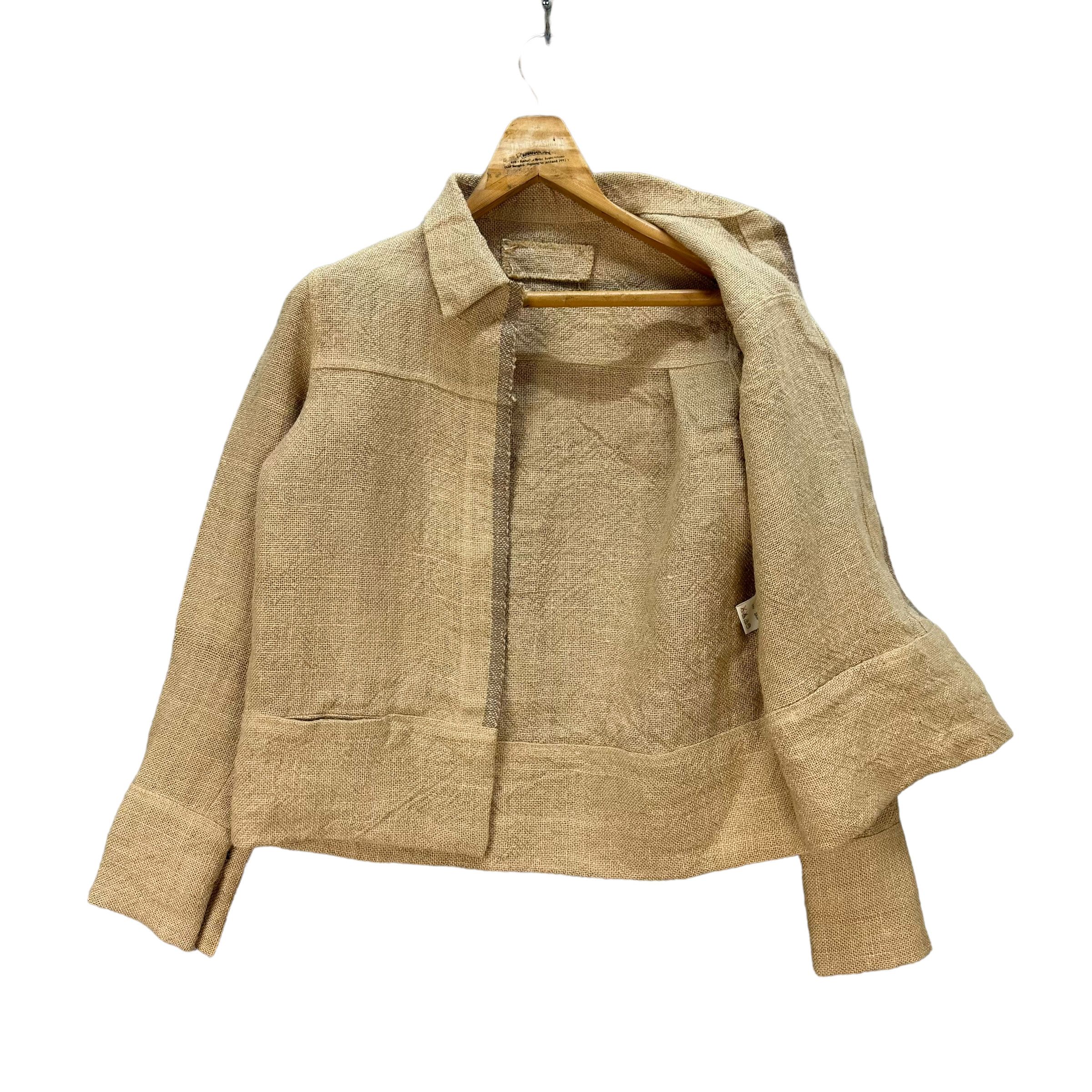 Japanese Brand RARE🔥 BUTTON LESS KENAF JACKET #7937-191 Size M / US 6-8 / IT 42-44 - 7 Thumbnail