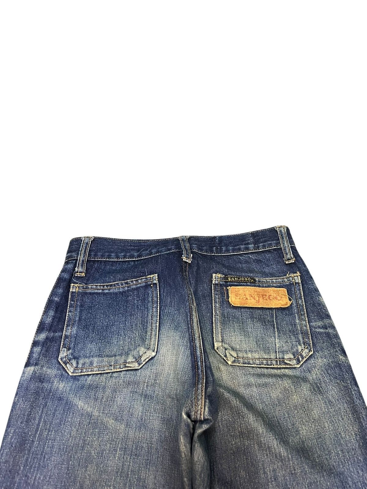 Hysteric Glamour Vintage Japanese Brand Mud Wash Distress Flare Jeans Size 27" / US 4 / IT 40 - 4 Thumbnail