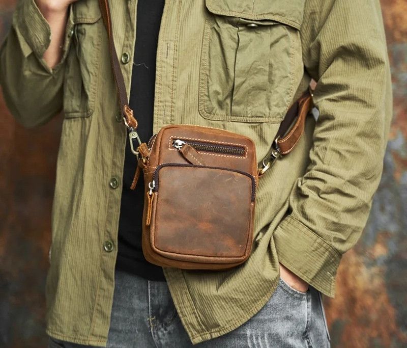 Japanese Brand Mini Shoulder Bag Leather Size ONE SIZE - 4 Thumbnail