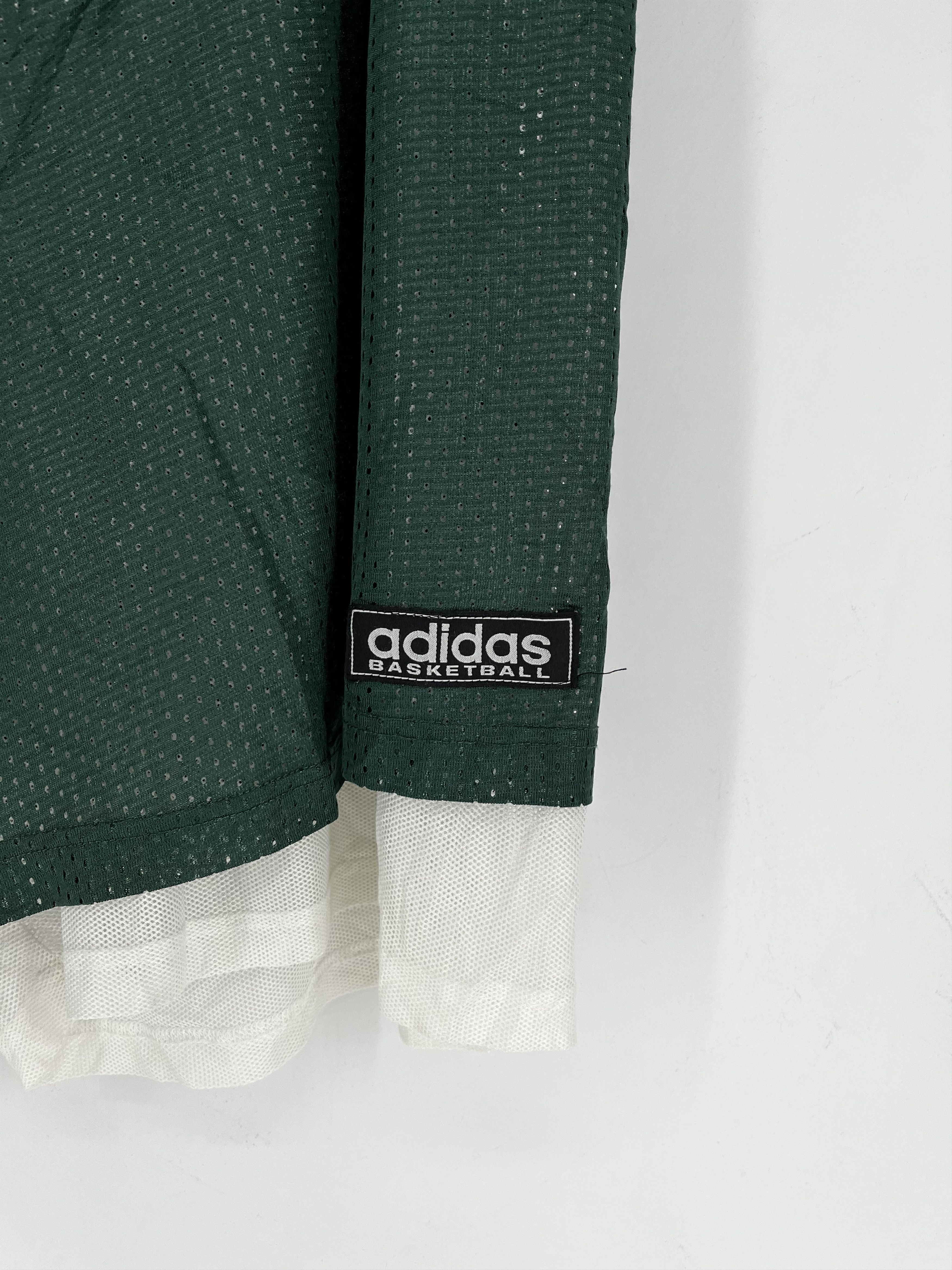Adidas Adidas Basketball Vintage Shorts Green White 1990 Polyester Size US 42 / EU 58 - 5 Thumbnail