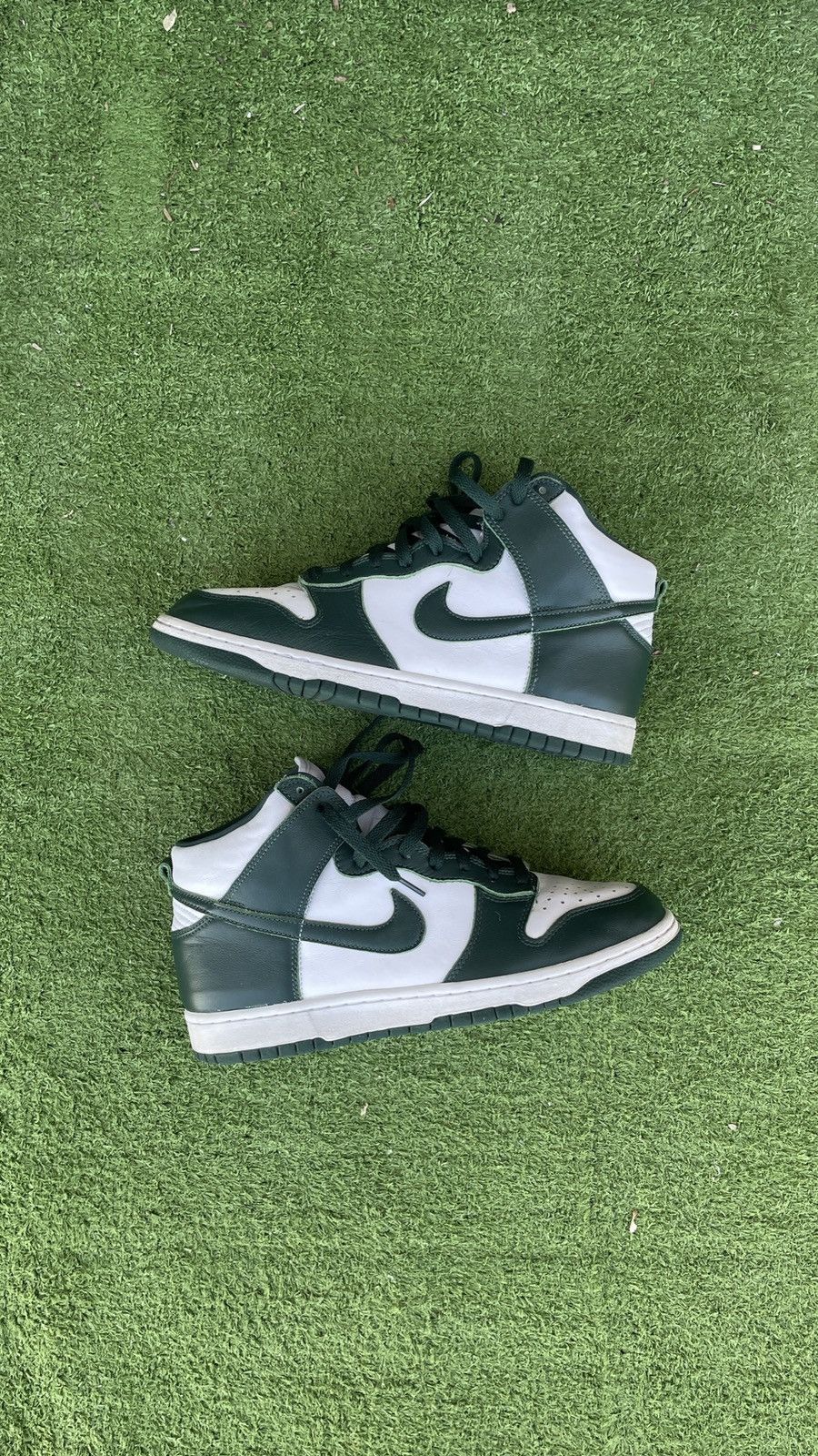 image of Nike Dunk Hi Sp | Spartan Green Shoes, Men's (Size 9.5)