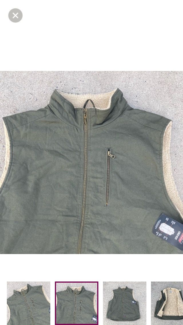 Dickies Dickies Men’s 3XL (54-56) Canvas Sherpa Lined Work Vest Size US XXL / EU 58 / 5 - 2 Thumbnail