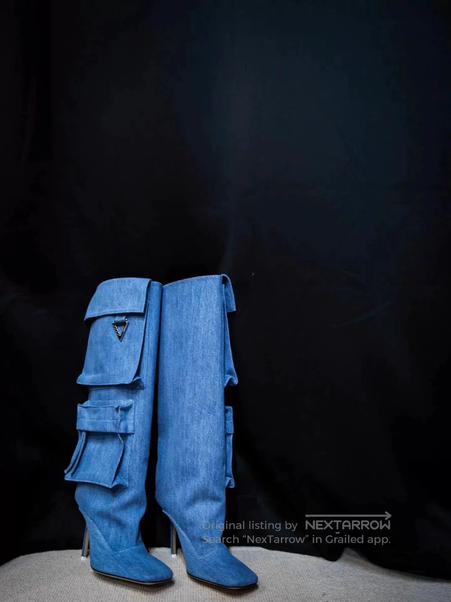 The Attico THE ATTICO Denim Knee. Size US 6 / IT 36 - 3 Thumbnail