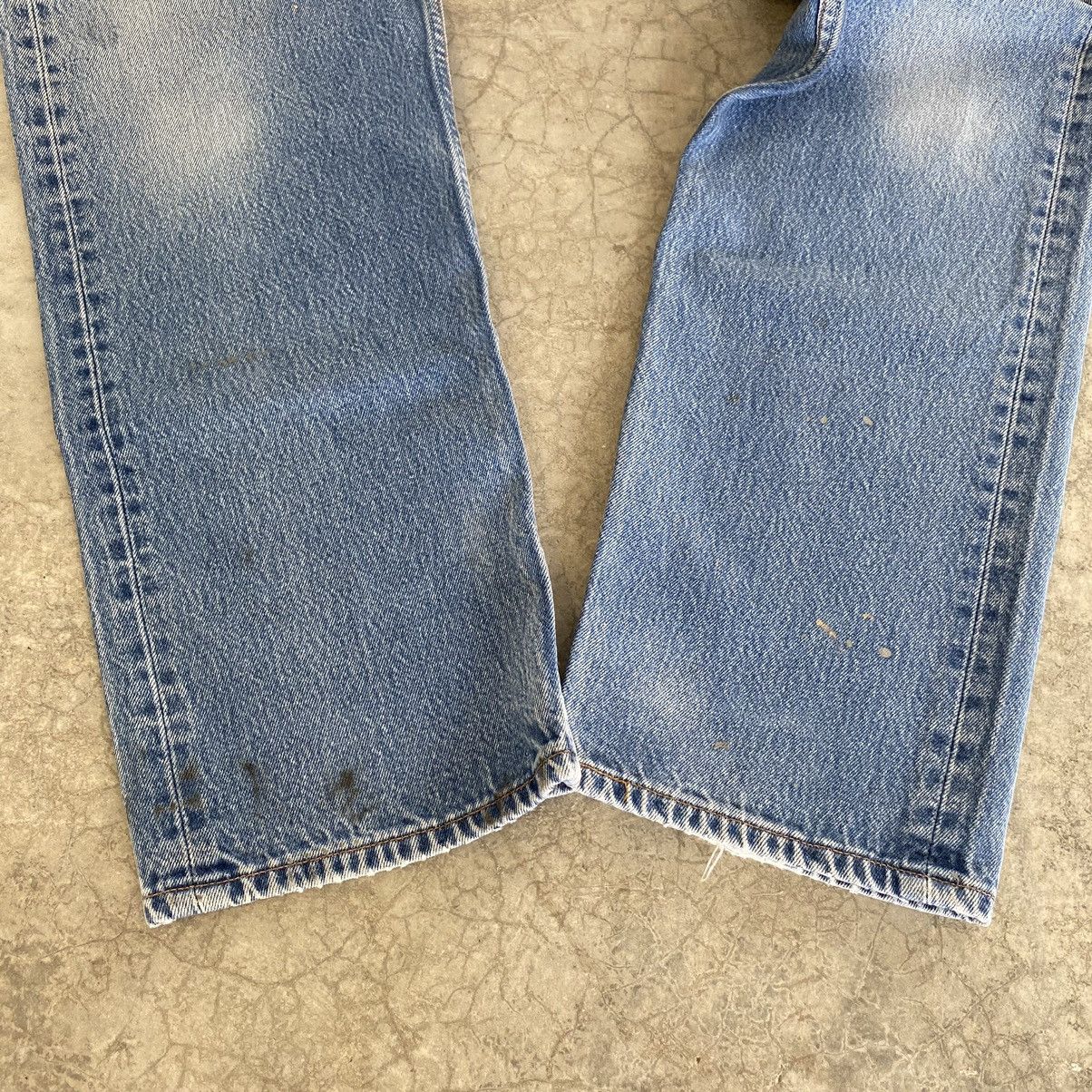 Levi's Size 36x30 VTG Late 90’s Levis 501 Stonewashed Blue Jeans Size US 36 / EU 52 - 15 Thumbnail