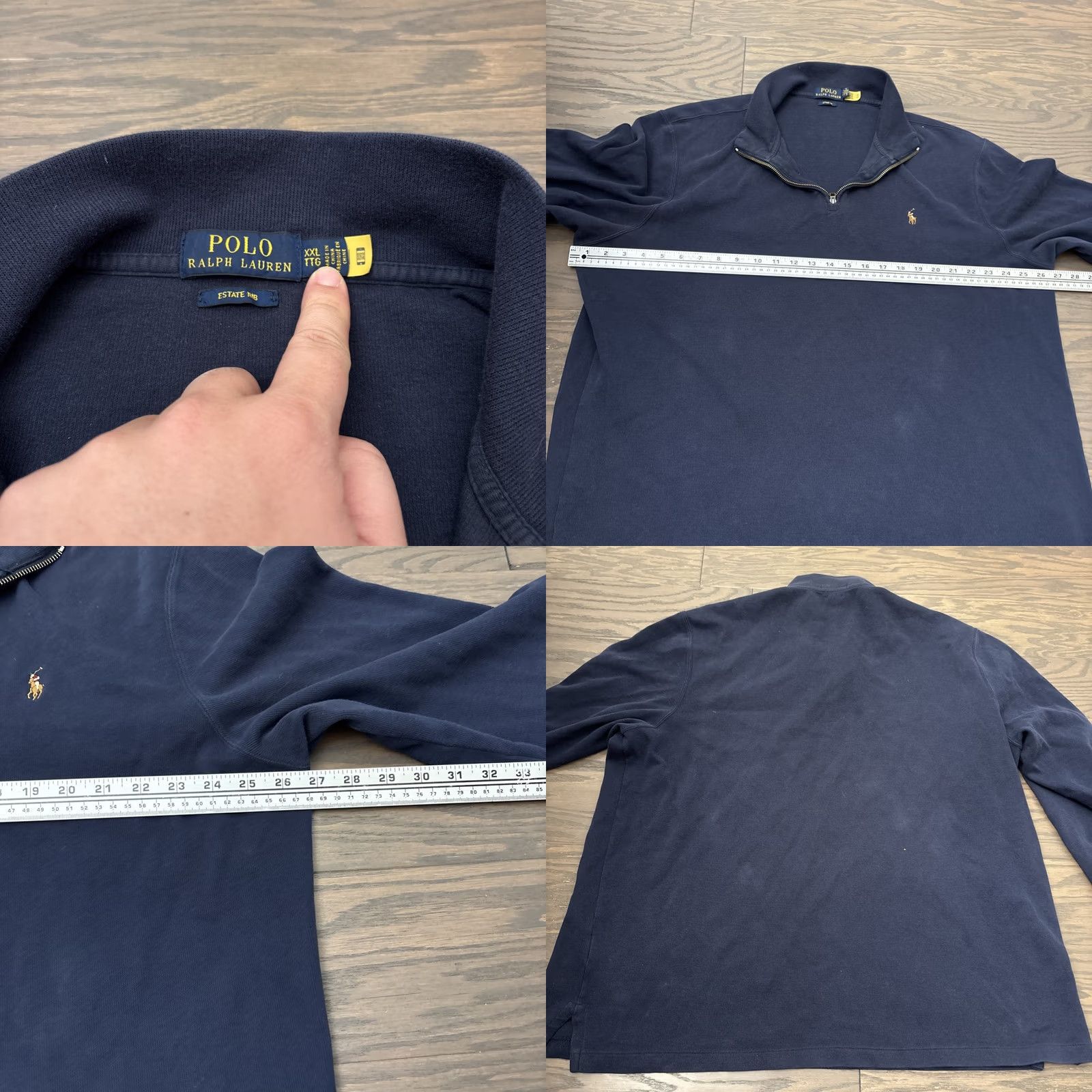 Polo Ralph Lauren Polo Ralph Lauren Sweater Mens Navy 2XL Knit Mock Neck 1/4 Zip Preppy Logo Embroidered Size US XXL / EU 58 / 5 - 8 Thumbnail