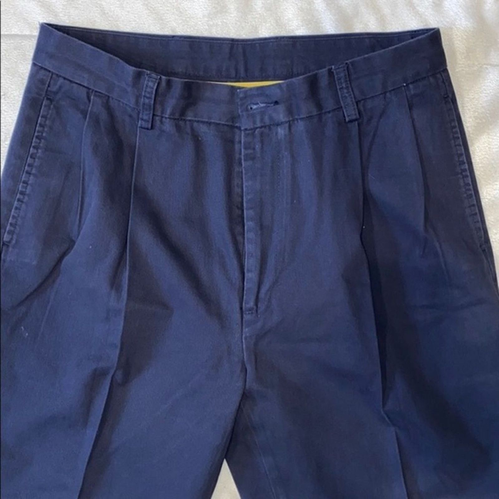 Nautica Nautica Navy Blue Chinos Trouser | Sz 34W x 30L Size US 34 / EU 50 - 3 Thumbnail