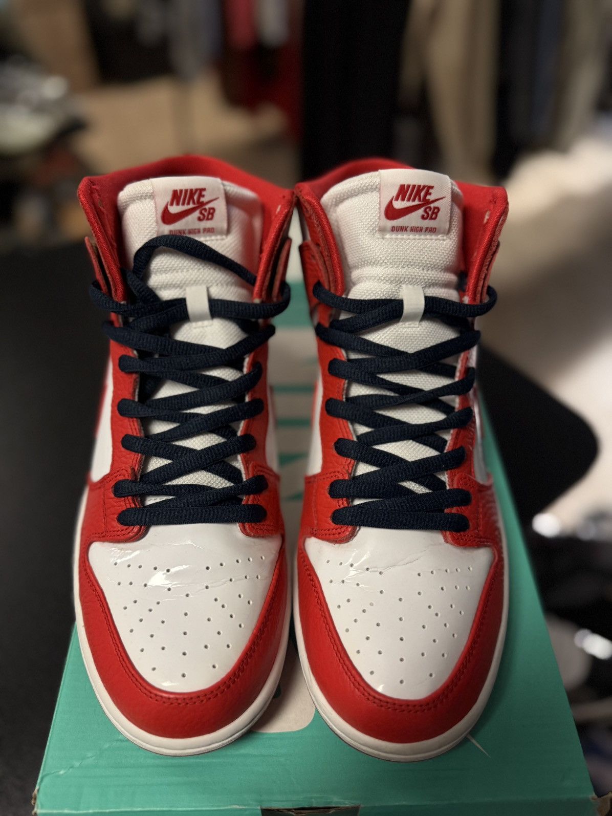 Nike NIKE SB ZOOM DUNK HIGH PRO "FUTURE COURT" UNIVERSITY RED Size US 11 / EU 44 - 6 Thumbnail