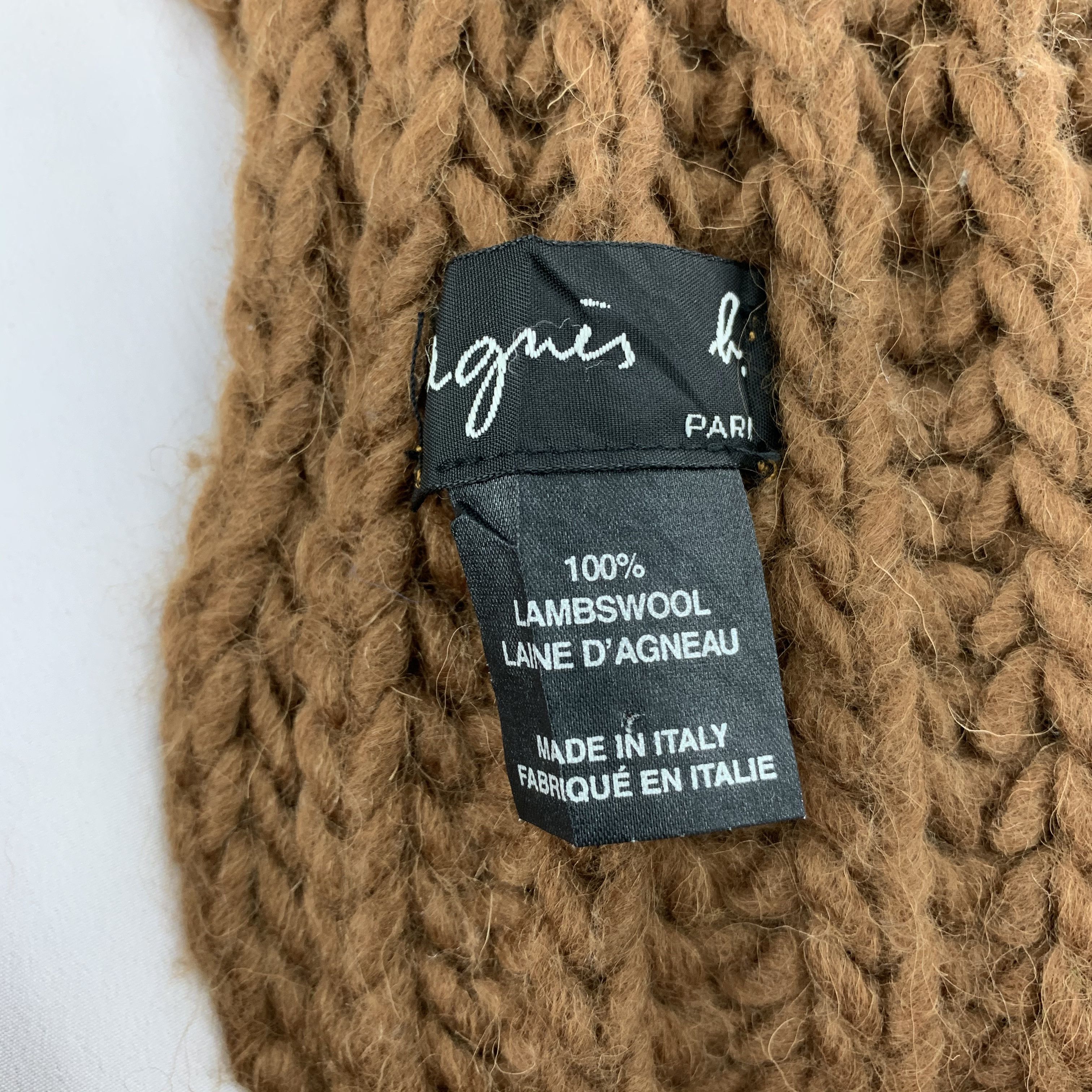 agnes b. Agnes b. Scarf Wool Knitted Muffler Neck Wrap BL4412 Size ONE SIZE - 3 Thumbnail