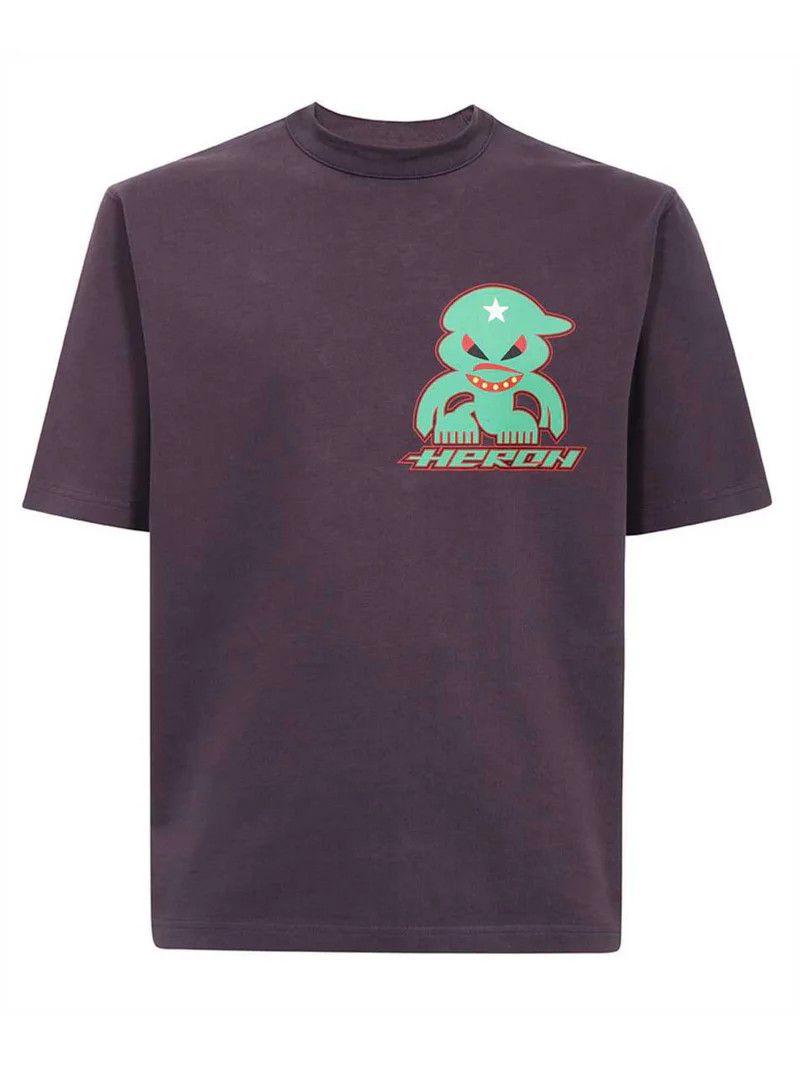 Heron Preston o1w1db10824 Monster T-Shirt in Purple Size US L / EU 52-54 / 3 - 1 Thumbnail