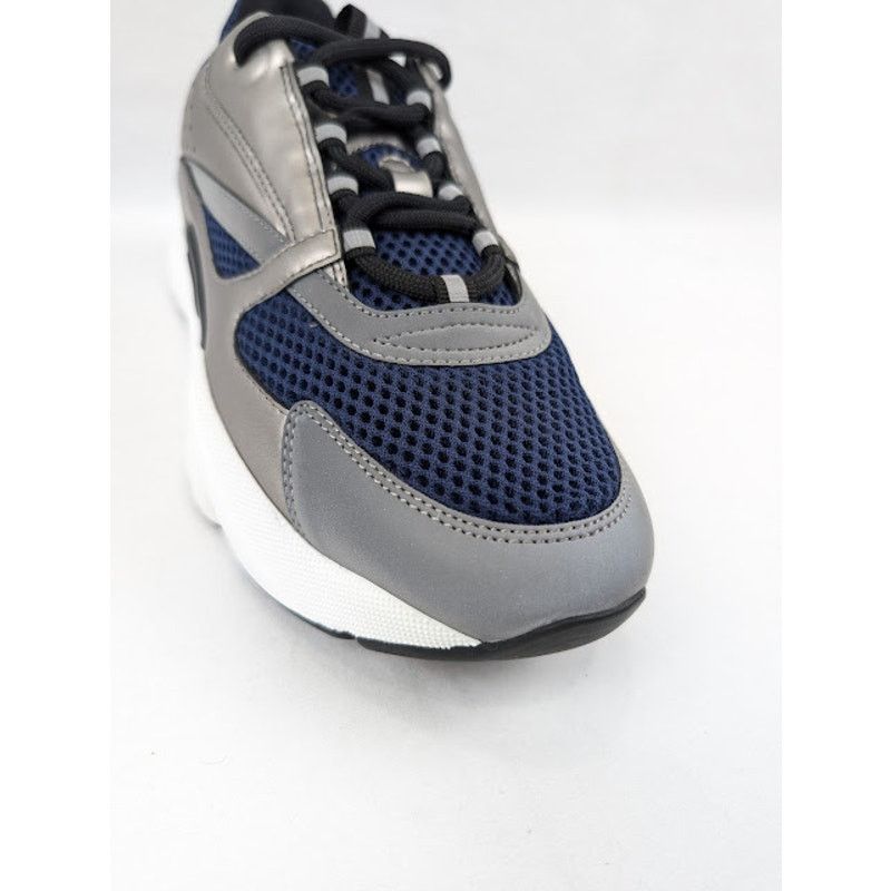 Dior o1rshd1 B22 Calfskin Mesh Sneakers in Grey/Blue Size US 8 / EU 41 - 5 Thumbnail