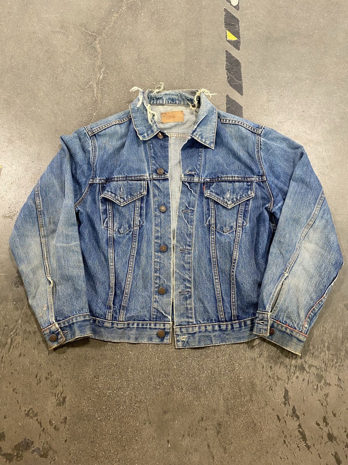 image of Levis Vintage 1970S Bug “E” Type 3 Denim Jacket, Men's (Size Medium)