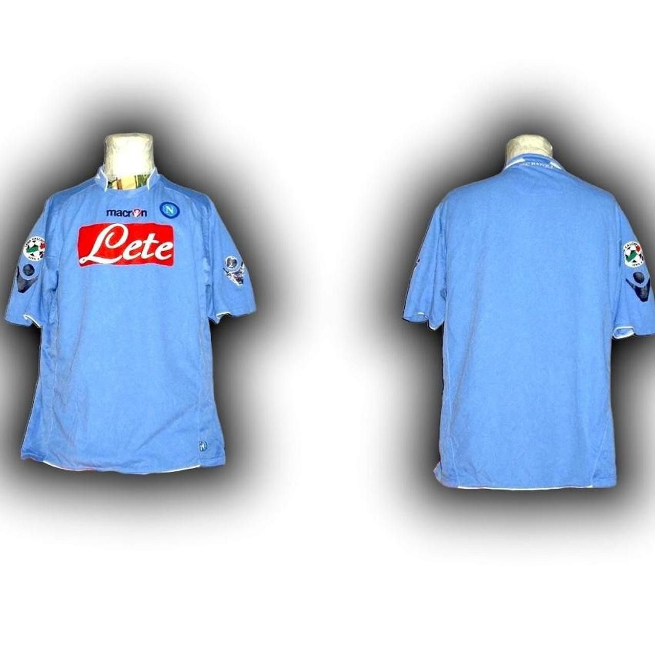 Macron SSC Napoli Italy 2009 2010 Home Shirt Jersey Size US XL / EU 56 / 4 - 2 Thumbnail