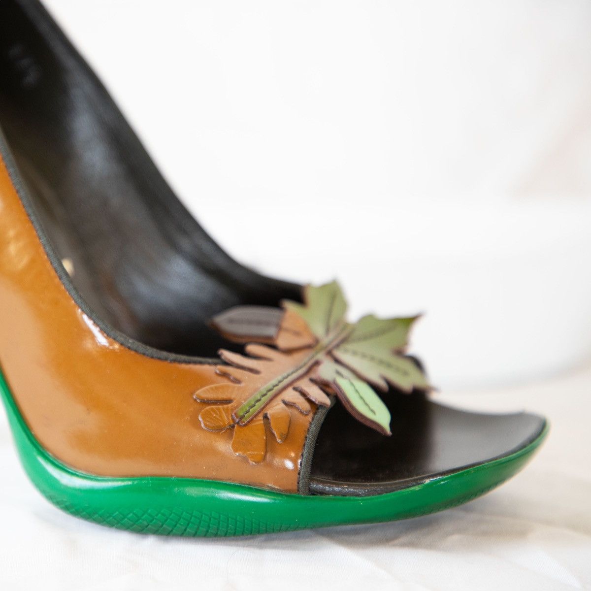 Prada Prada FW 1999 Foliage Heels Size US 7.5 / IT 37.5 - 7 Thumbnail