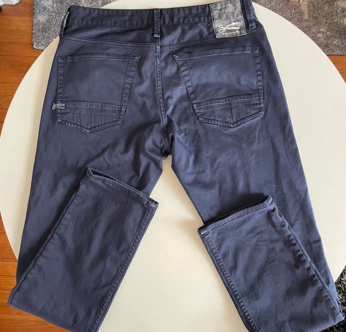 DENHAM Men’s Denham Razor Slim Fit Chino Pants - Navy 32x32 Size US 32 / EU 48 - 8 Thumbnail