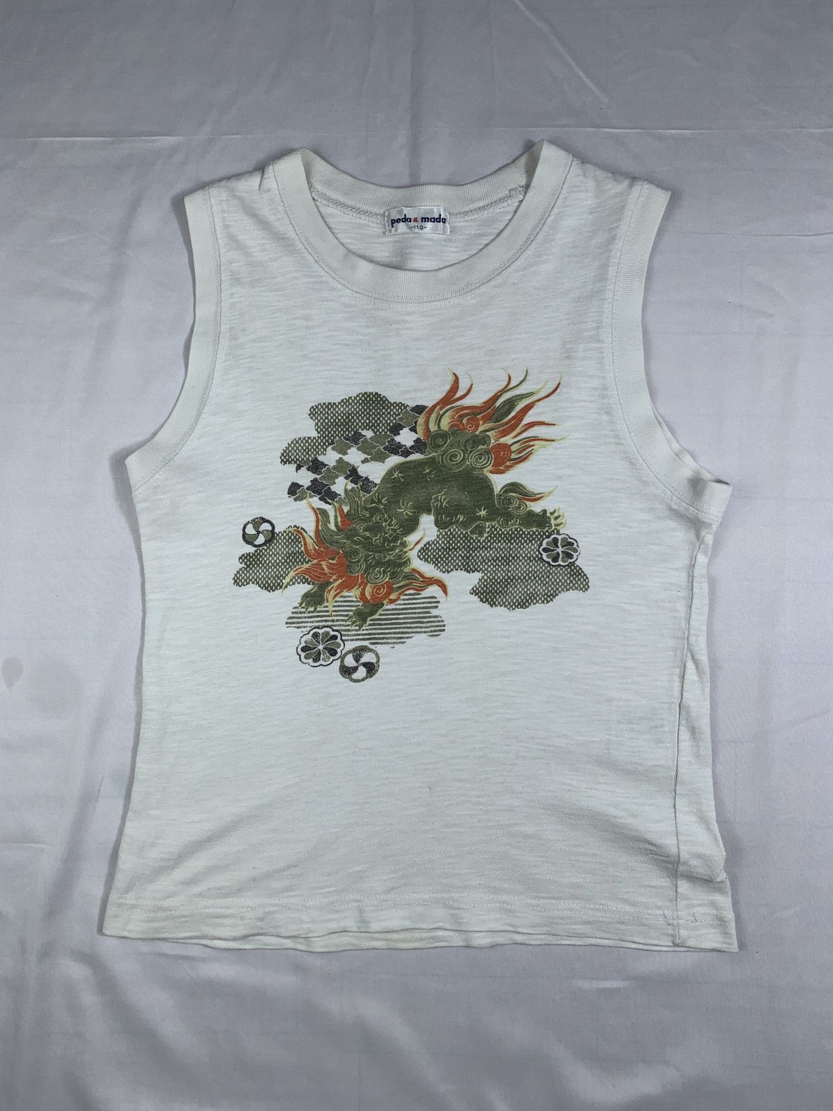 Japanese Brand y2k peda & mada Japan Lion Oriental Art Graphic Cropped Top Size S / US 4 / IT 40 - 1 Thumbnail