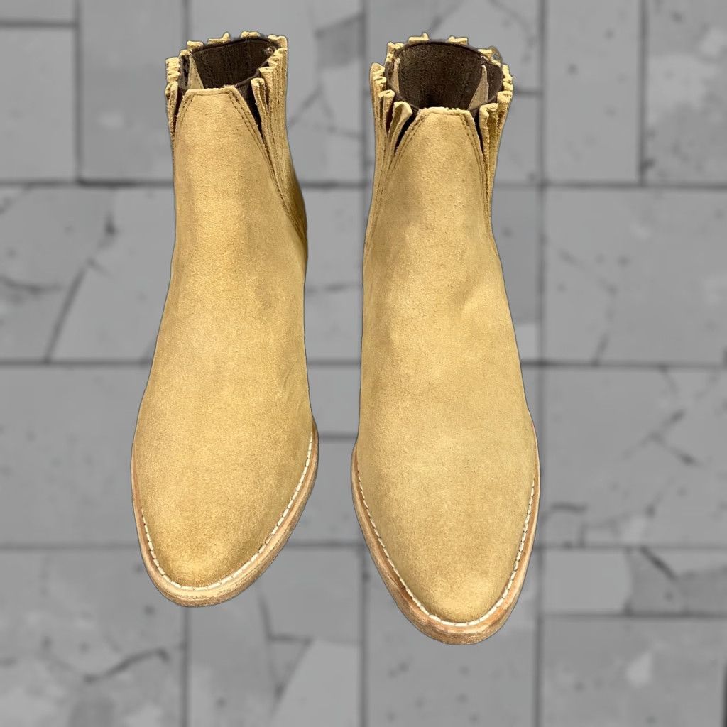 Vintage Farylrobin x Free People Trill Boots 6 Beige Ankle Heeled Bootie Womens Size US 6 / IT 36 - 1 Thumbnail