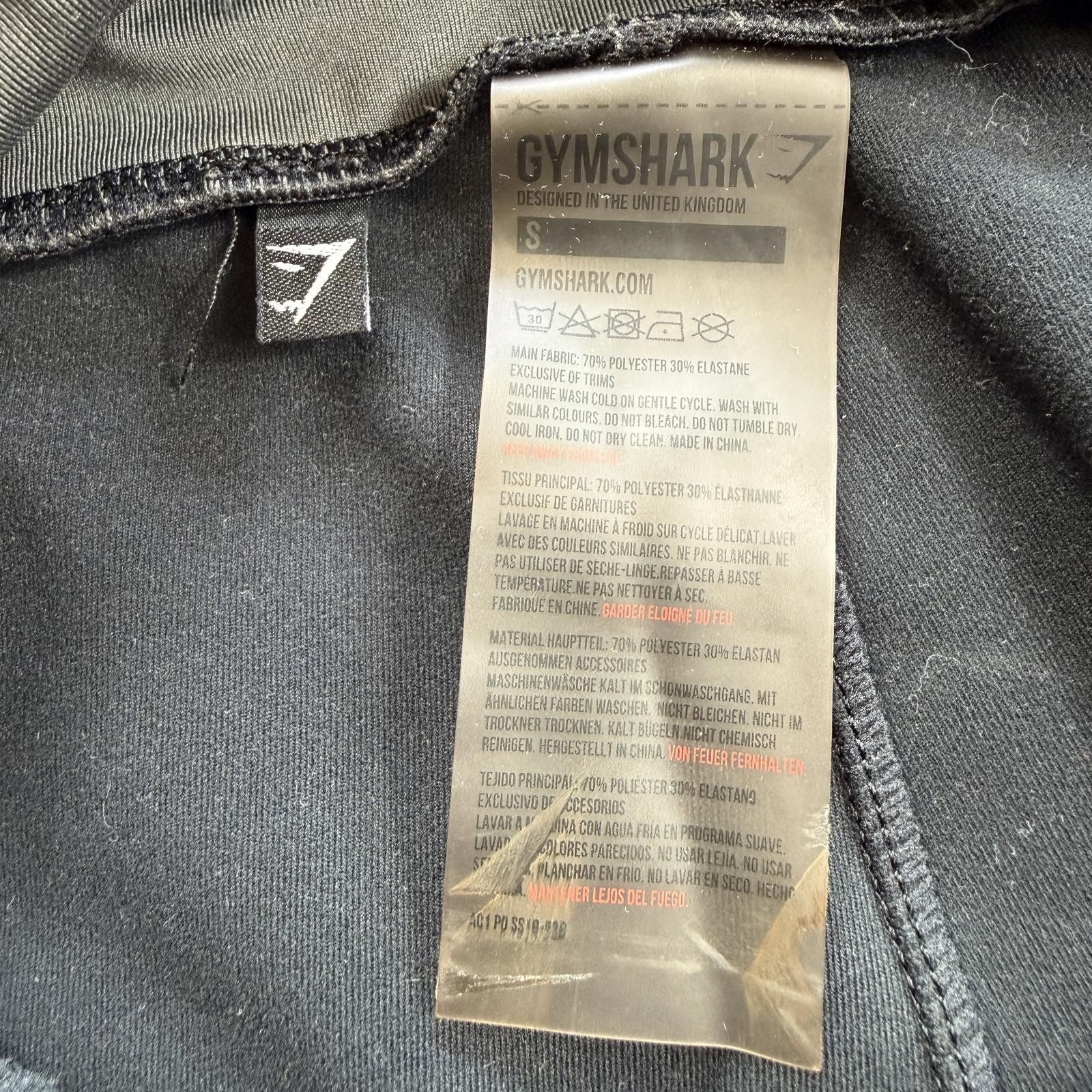 Gymshark Gymshark Leggings Womens S Black Gray Colorblock High Waist Size 28" / US 6 / IT 42 - 5 Thumbnail