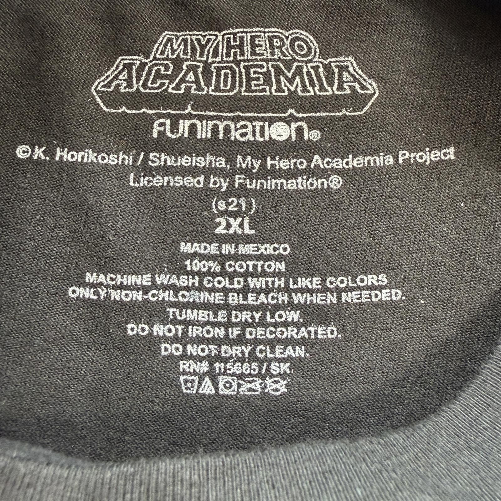 Other My Hero Academia Class 1A Plus Ultra Anime T Shirt Black 2XL Size US XXL / EU 58 / 5 - 4 Thumbnail