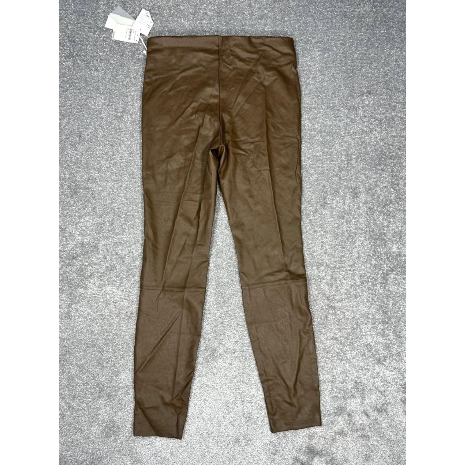 Good American Good American Faux Leather Legging Pants Womens 4 Brown High Rise Skinny Leg New Size 27" / US 4 / IT 40 - 2 Thumbnail