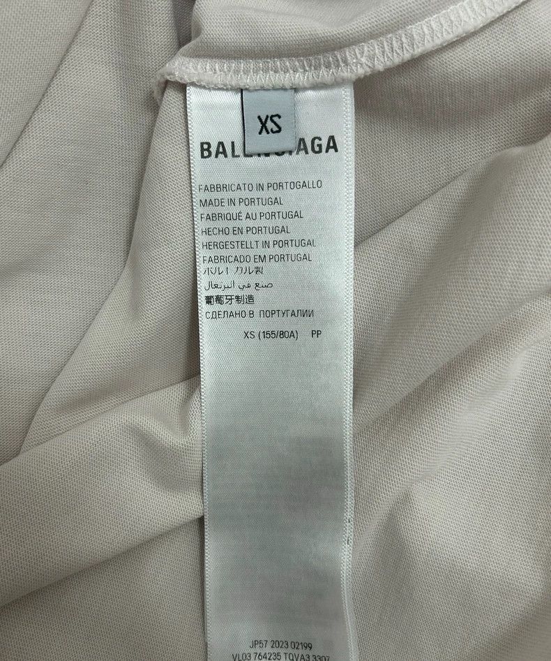 Balenciaga Balenciaga Letter T-shirt with round neck wear effect Size US XS / EU 42 / 0 - 3 Thumbnail