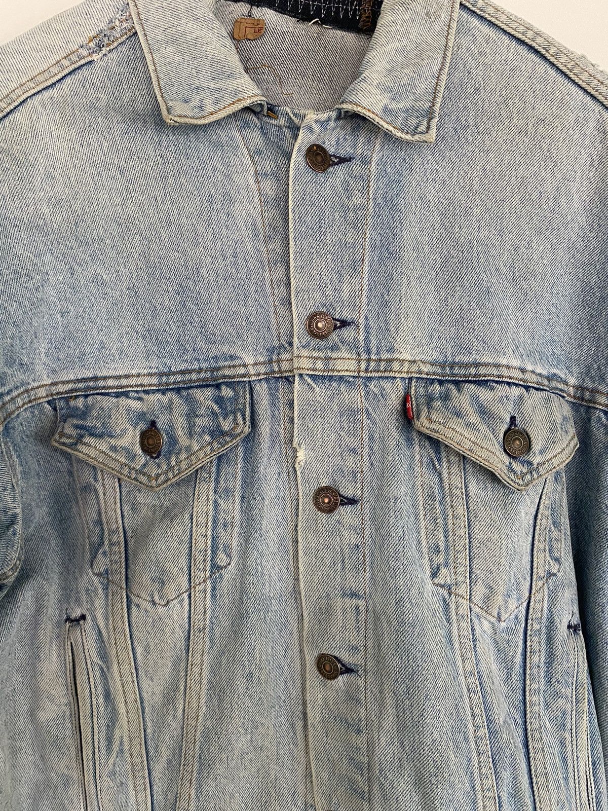 Levi's × Levi's Vintage Clothing Distressed Vintage Levi’s Trucker Denim Jeans Jacket USA Size US S / EU 44-46 / 1 - 10 Thumbnail