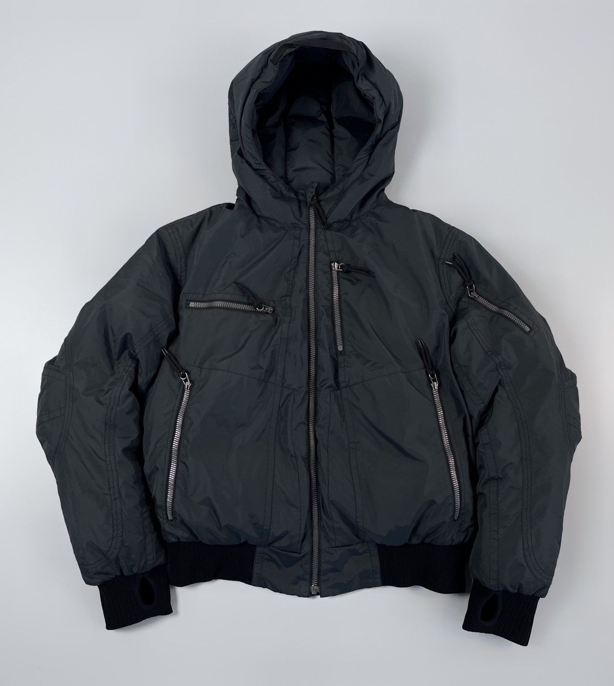 Designer × JET SET 🔥Rare JET SET Designer Puffer Bomber Jacket Size US XL / EU 56 / 4 - 1 Thumbnail