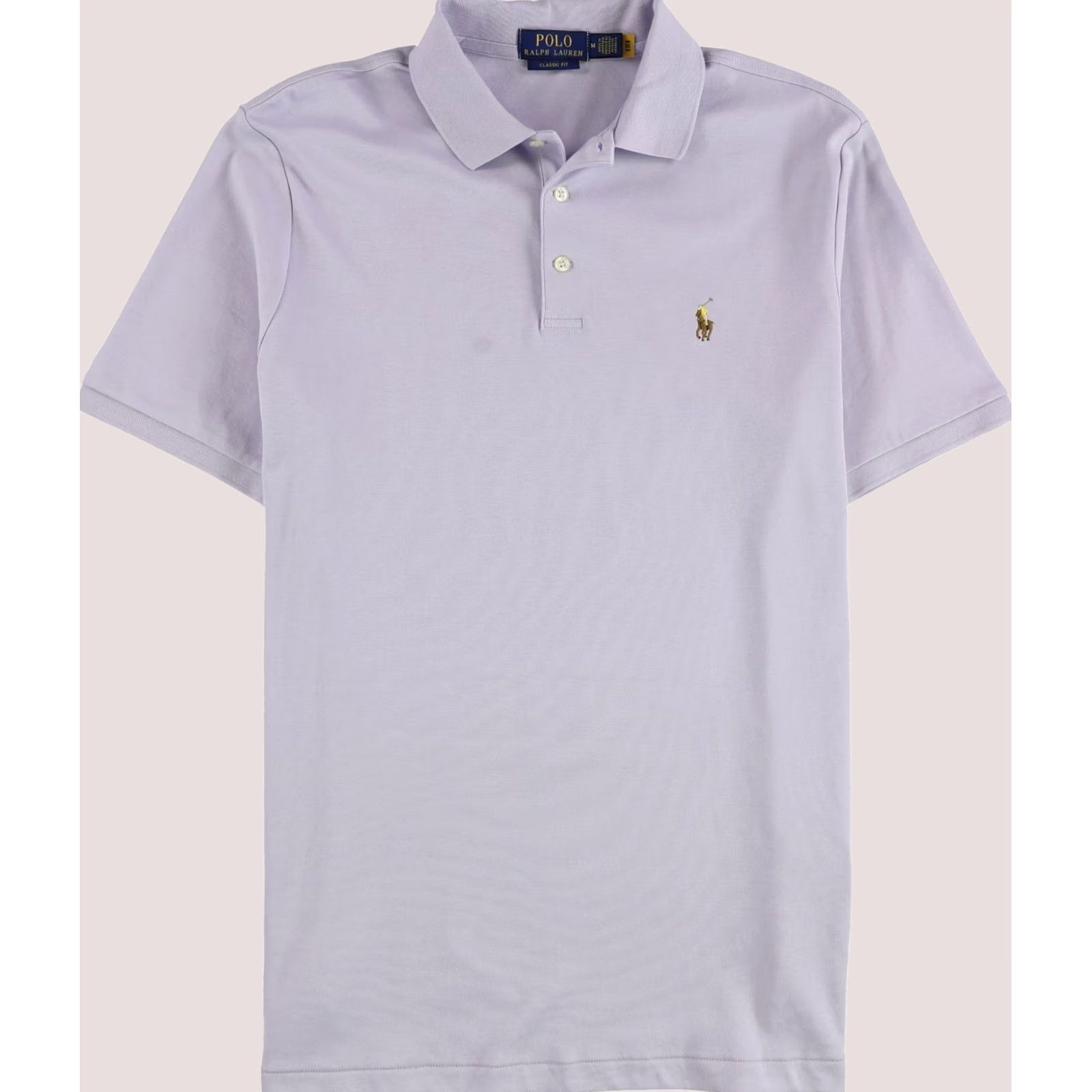 Ralph Lauren Ralph Lauren Mens Classic Fit Polo Shirt lightpurple L Cotton Soft Size US L / EU 52-54 / 3 - 1 Thumbnail