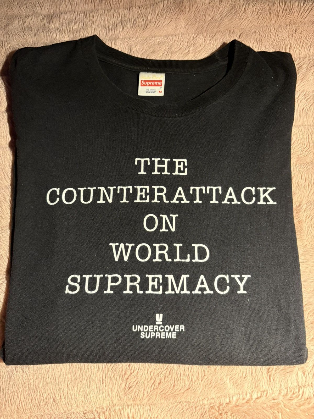 Supreme × Undercover Counter Attack on World Supremacy tee Size US M / EU 48-50 / 2 - 1 Thumbnail