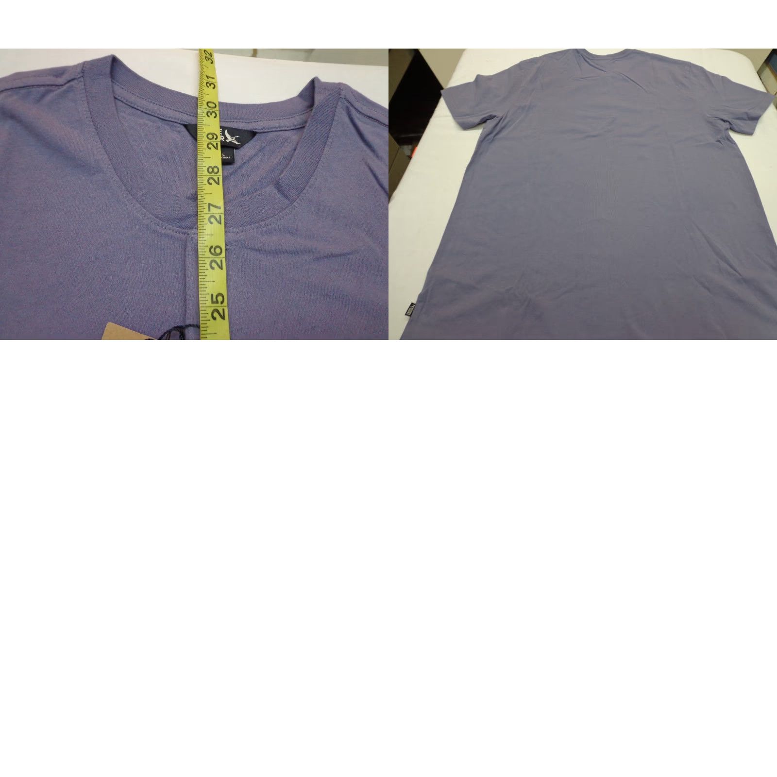 Eddie Bauer Eddie Bauer Men's Short Sleeve Henley T Shirt Purple Size L Regular Crew Neck Soft Comfortable Cotton Shirt Size US 33 - 8 Thumbnail