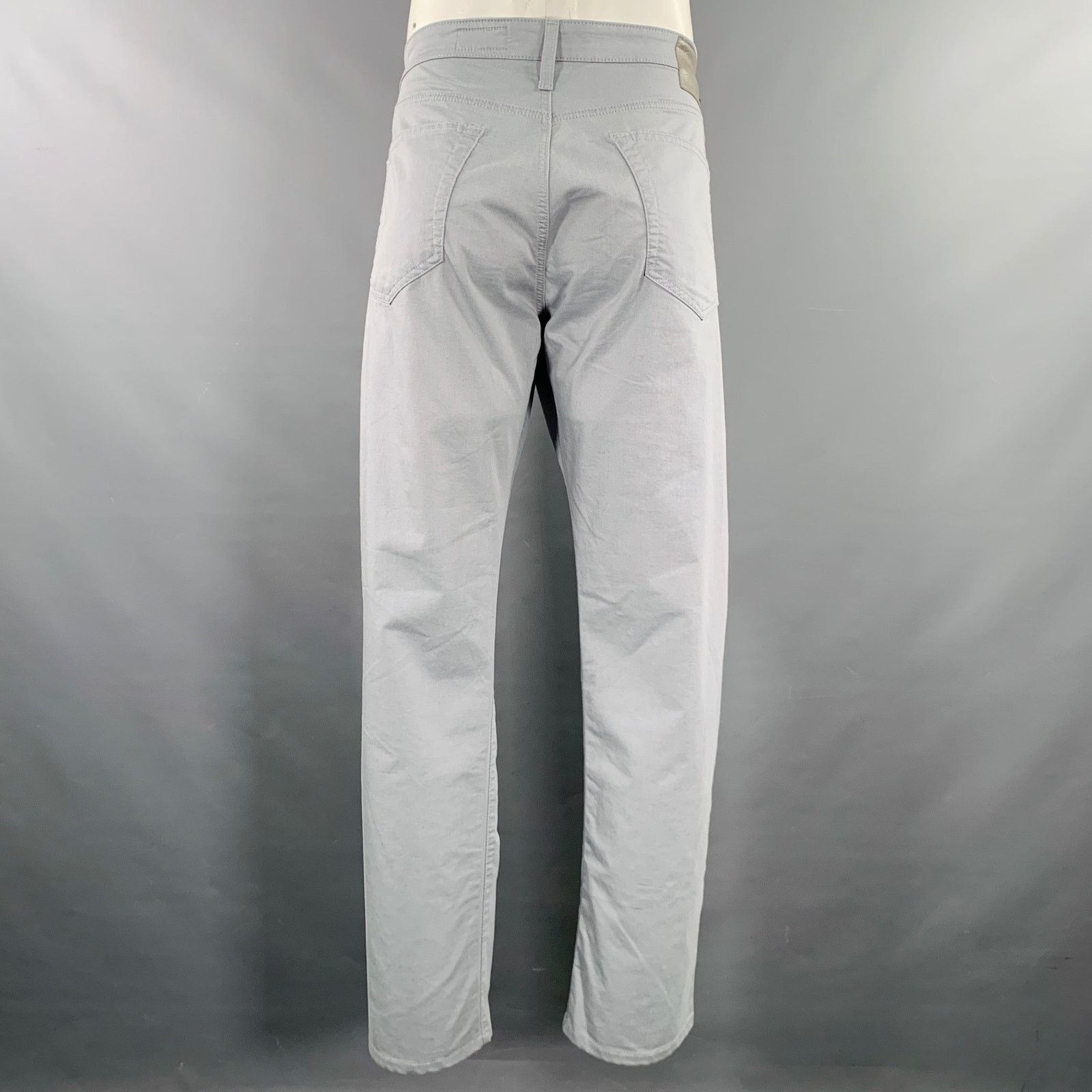 AG Adriano Goldschmied Size 36 Everett Light Grey Cotton Blend Casual Pants Size US 36 / EU 52 - 2 Thumbnail