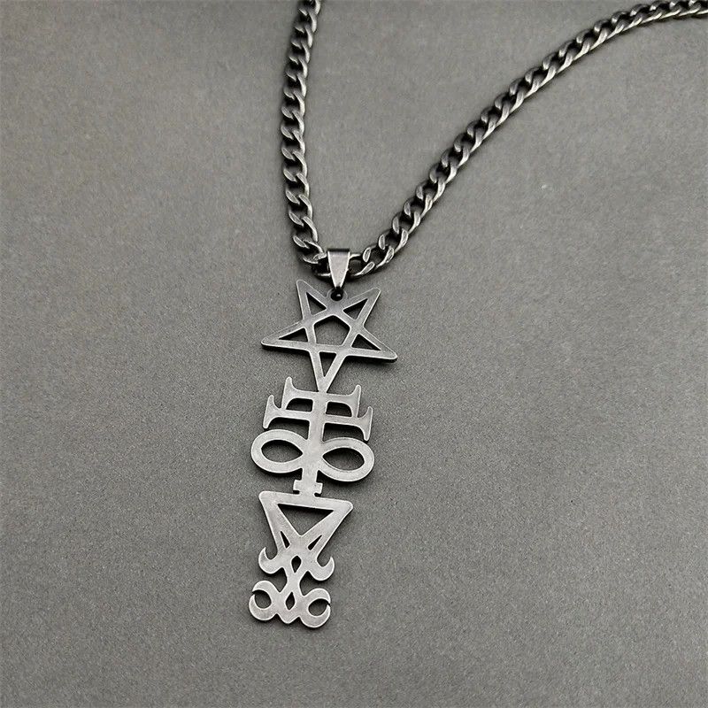 Jewelry Witchcraft Sigil Church Of Satan Pentagram Pendant Talisman Size ONE SIZE - 1 Thumbnail