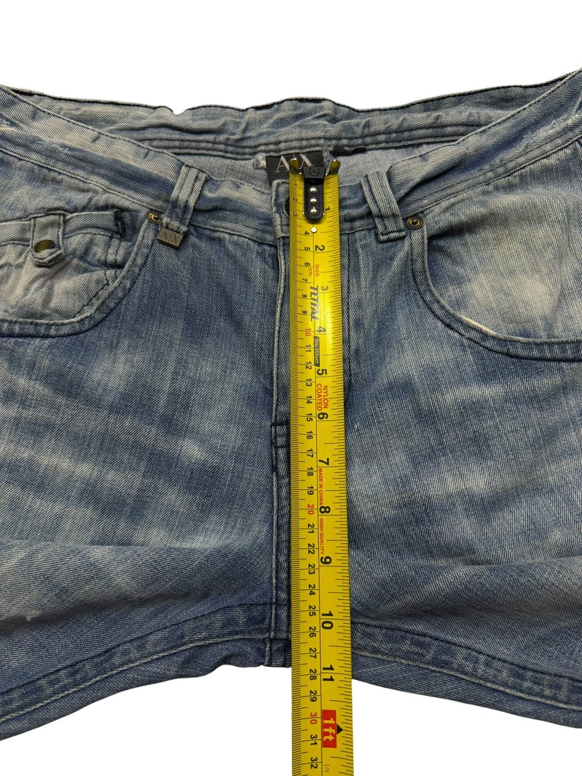 Armani Exchange Vintage Y2K Armani Exchange A|X Bleach Jeans | Faded | W33 Size US 33 - 17 Thumbnail