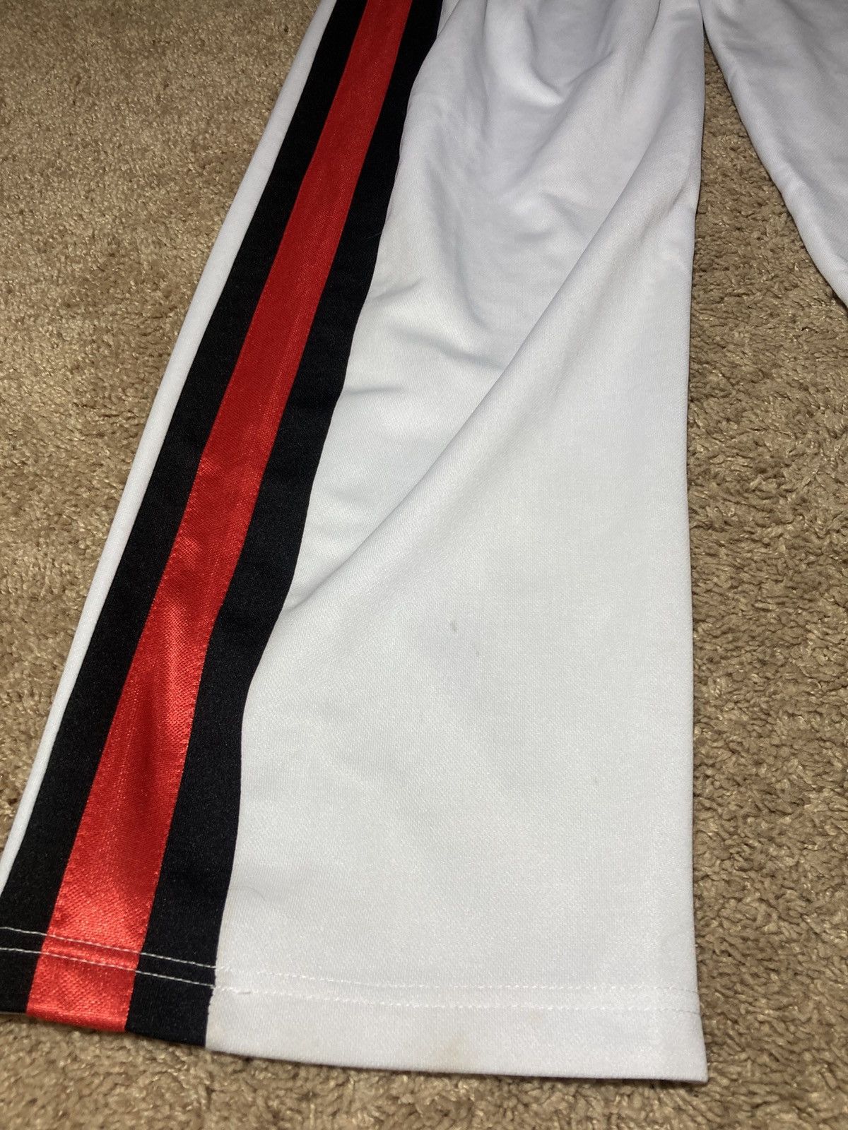 Zoo York 2000 Zoo York White Striped Red Sweats Wide Leg 90s Track 00 Size US 32 / EU 48 - 9 Thumbnail