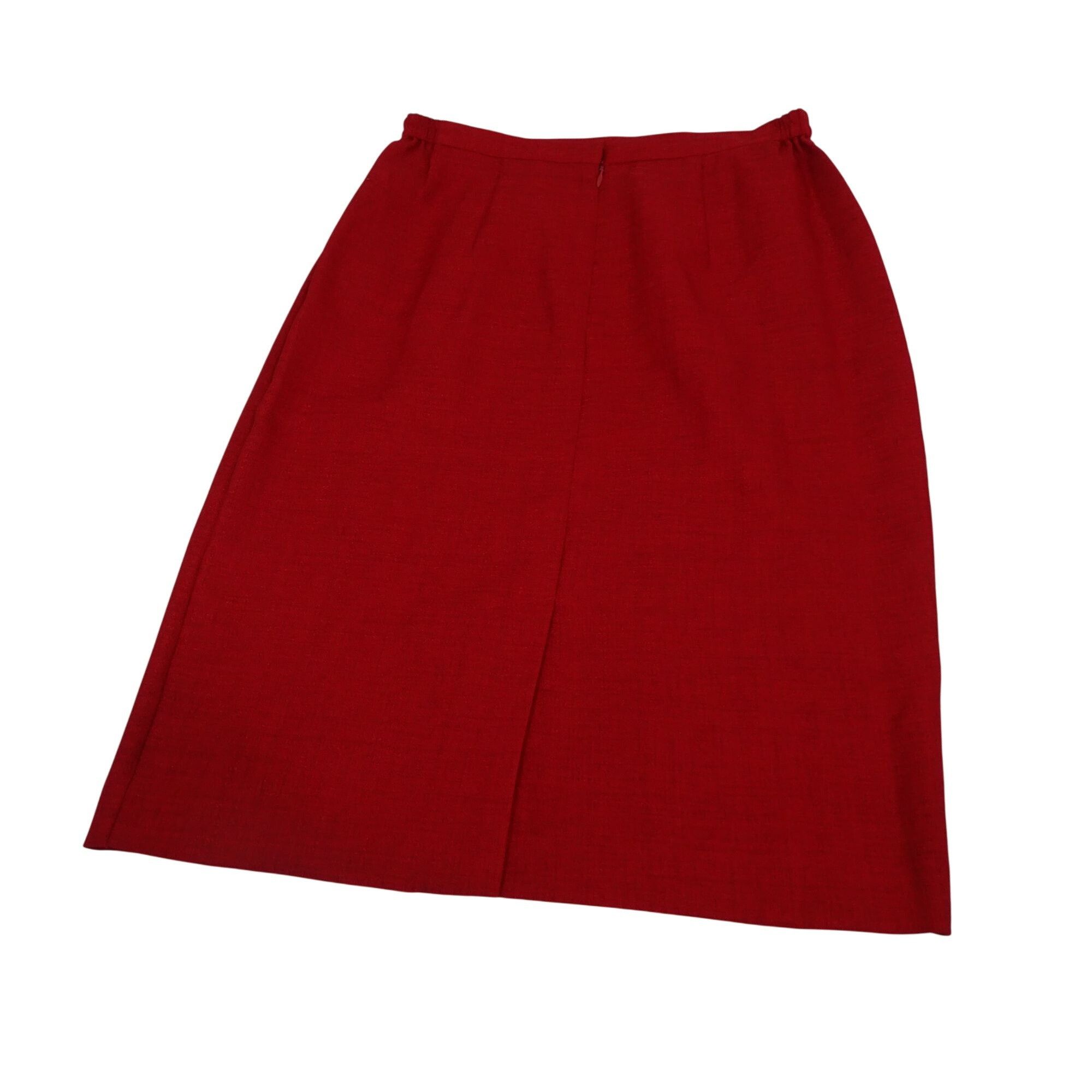 Other Vintage Leslie Fay 2 Pc Red Skirt Suit Women Size 10 Size L / US 10 / IT 46 - 6 Thumbnail