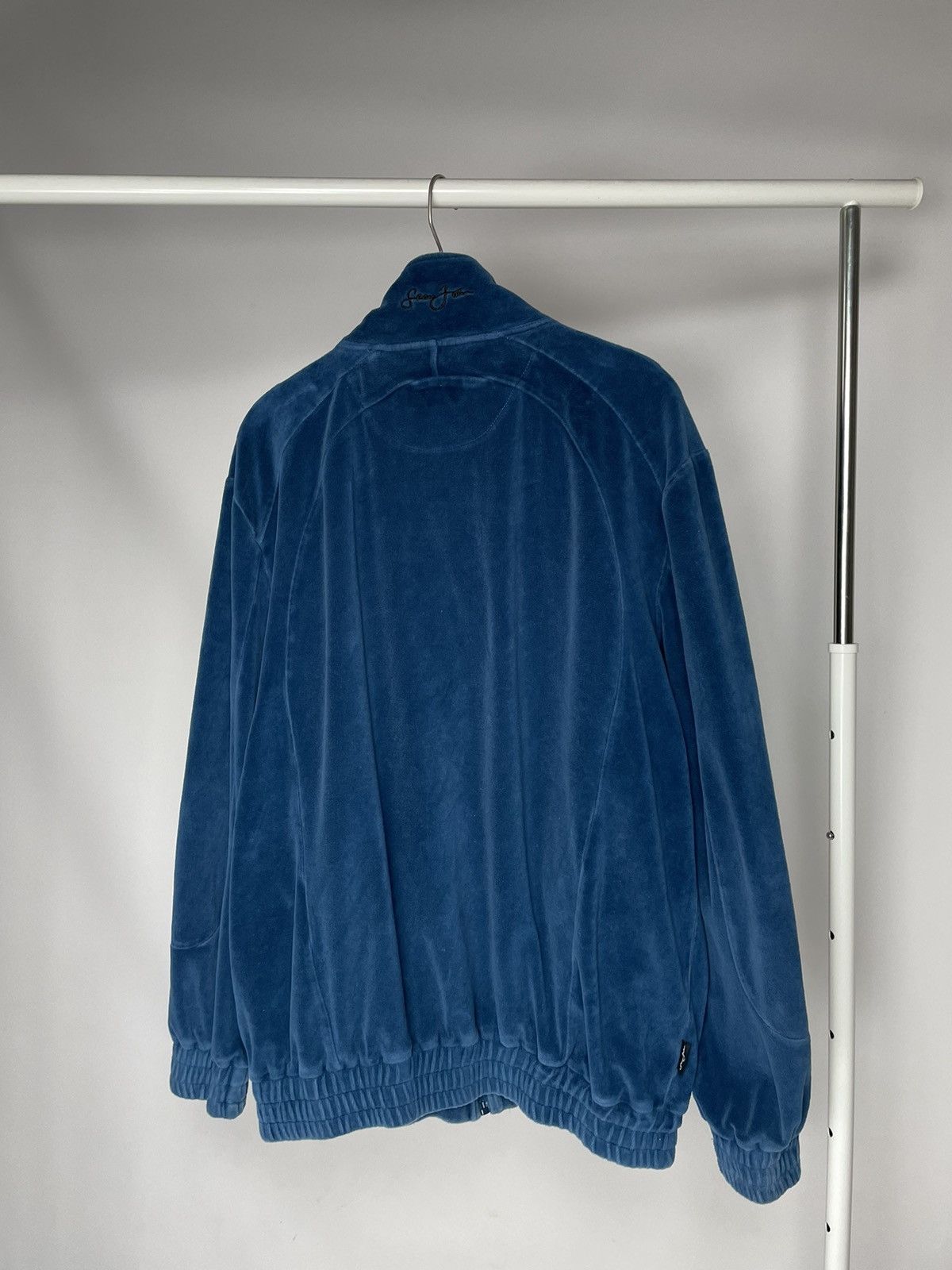 Sean John Sean John ( Size XL ) Blue Velour zip up Sweatshirt Pullover Size US XL / EU 56 / 4 - 9 Thumbnail