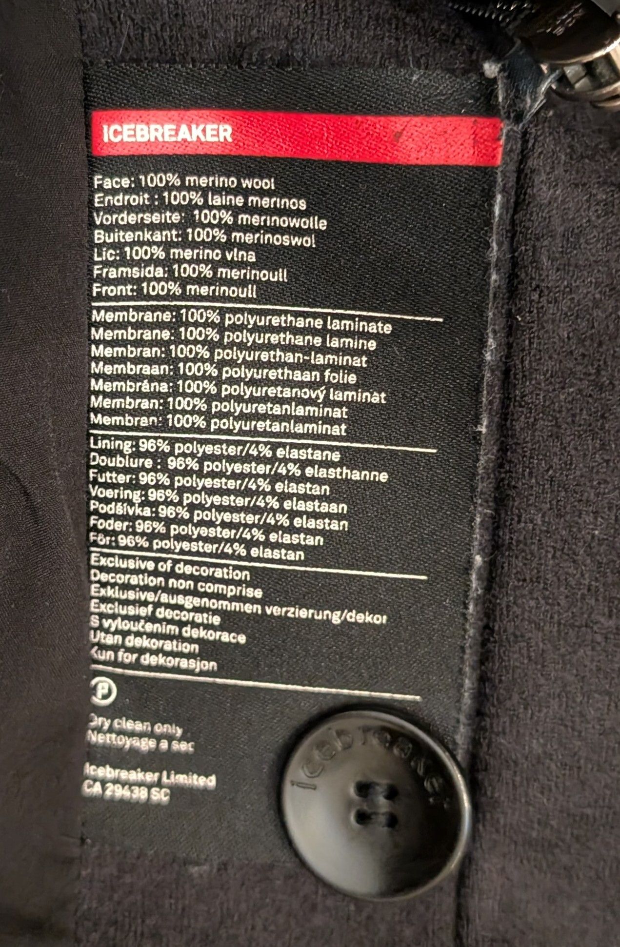 Icebreaker Icebreaker 380 Pure Plus Merino Wool Coat Size US L / EU 52-54 / 3 - 4 Thumbnail