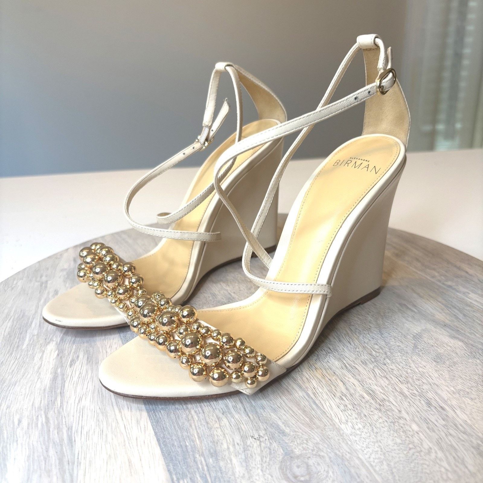 Alexandre Birman New Alexandre Birman Allie Wedge Sandals EU Sz 37.5 US Sz 7 Size US 7 / IT 37 - 2 Thumbnail