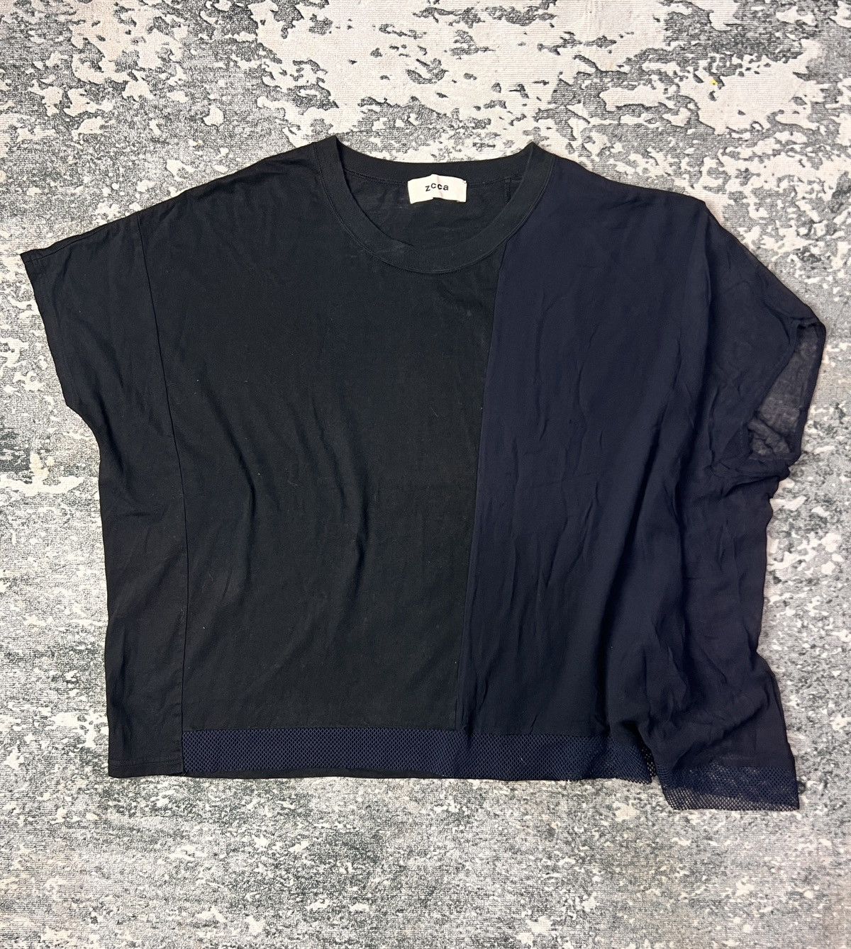 Issey Miyake Issey Miyake Zucca Asymmetrical Mesh Boxy Tshirt Size US M / EU 48-50 / 2 - 2 Thumbnail