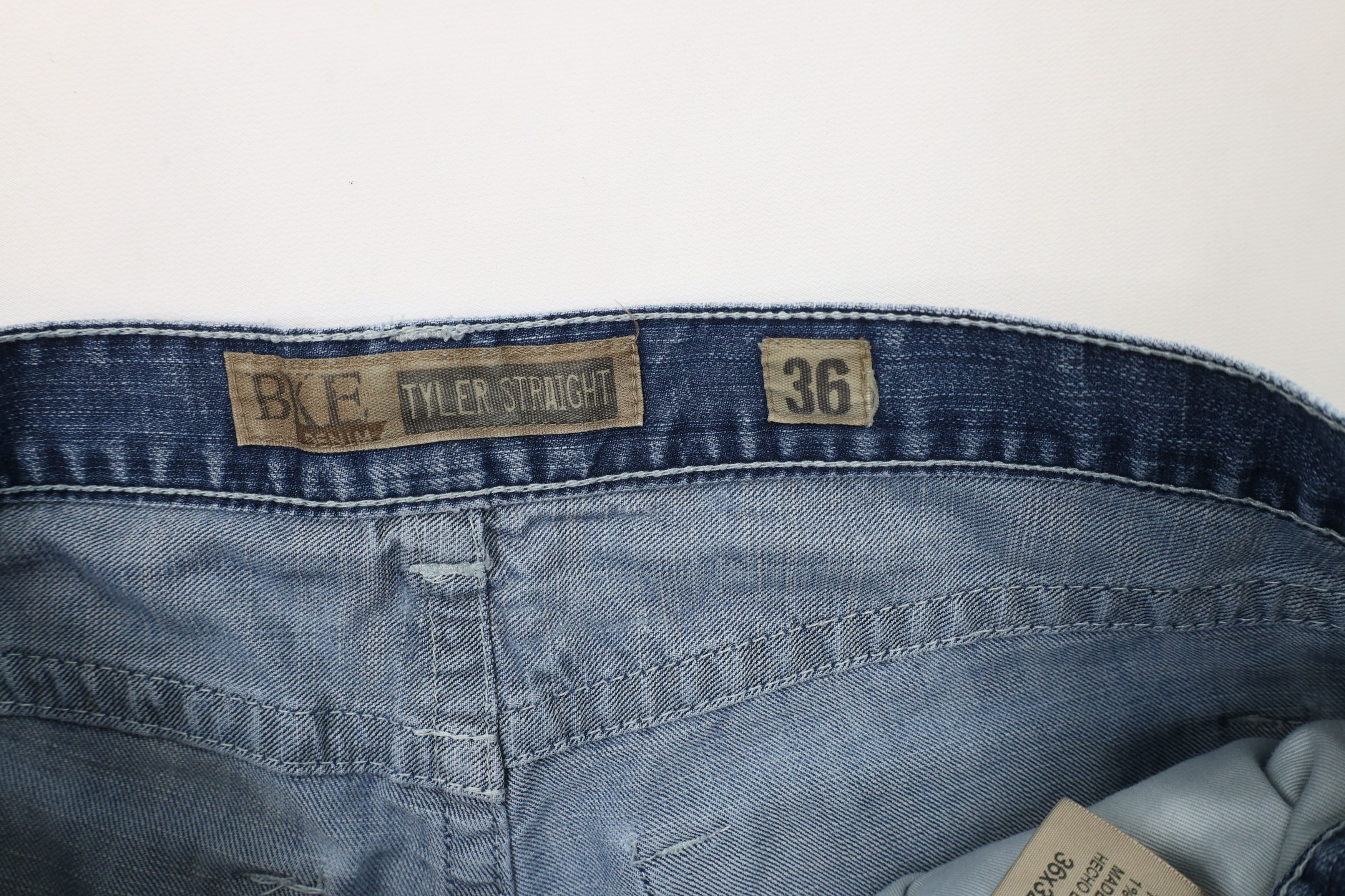 Vintage Buckle BKE Thick Stitch Jake Straight Leg Denim Jeans Blue Size US 36 / EU 52 - 9 Thumbnail